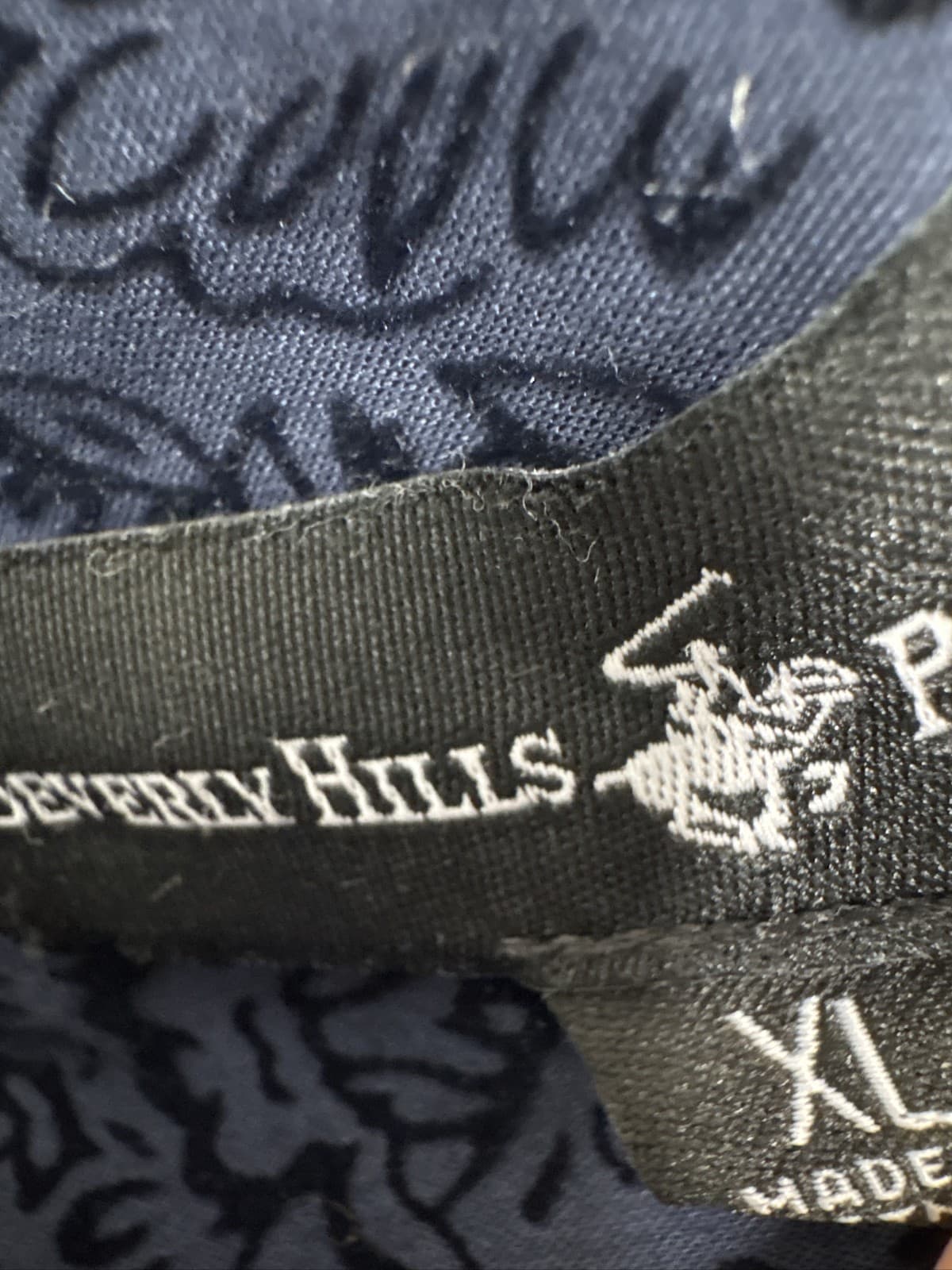 Beverly Hills Polo Club Mens Gray Velvet Paisley Button Up Shirt LS - Thumbnail 3