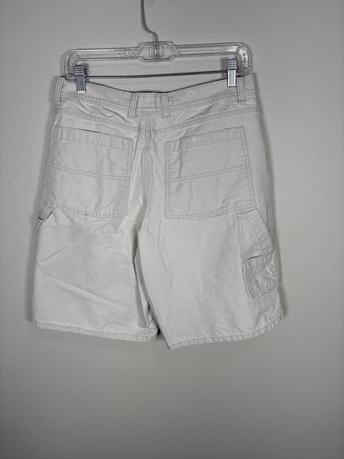 Marithe Francois Girbaud Mens White Carpenter Denim Shorts Baggy Y2K - Thumbnail 3