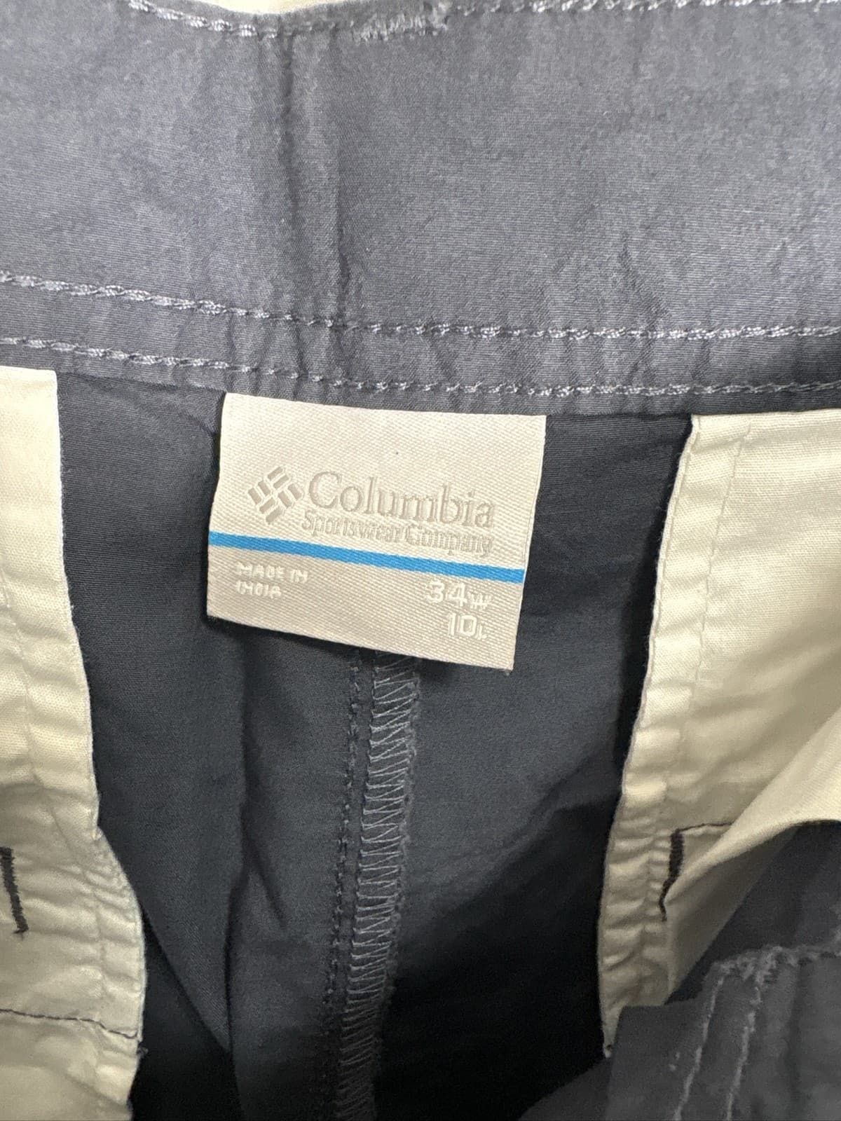 Columbia Mens Size 34 Navy Blue Flat Front Outdoor Hiking Casual Shorts - Thumbnail 3