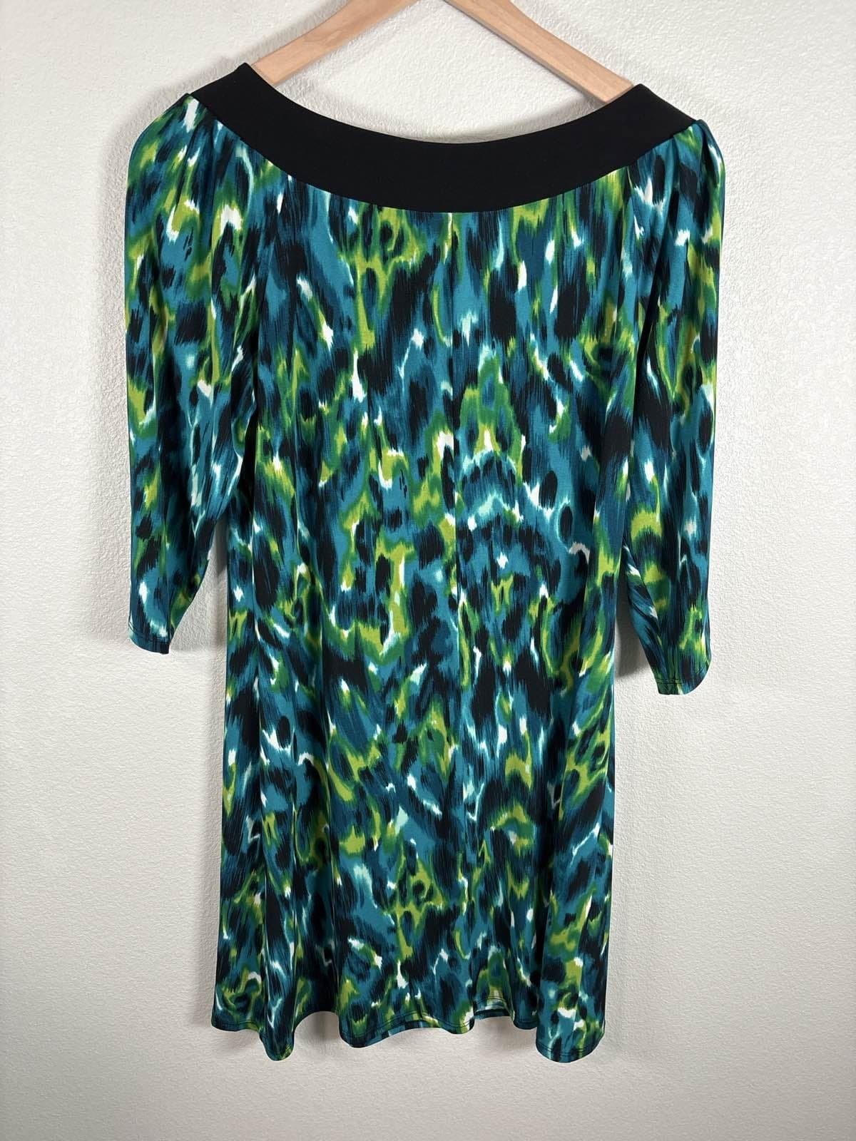 Tiana B. Women's Multicolor Abstract Shift Dress M - Thumbnail 5