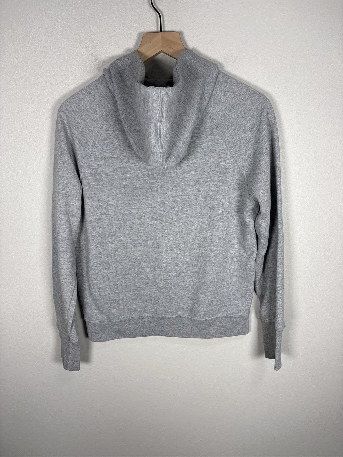 Champion Hoodie Mens Medium Gray Pullover Script Logo Sweatshirt Small - Thumbnail 3