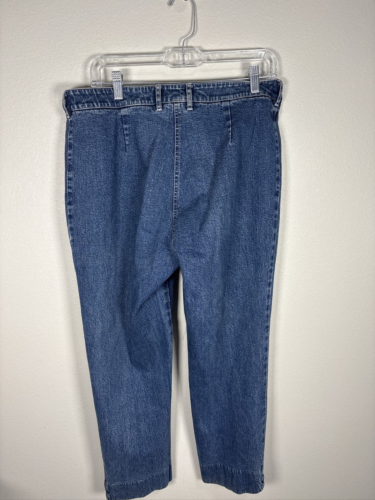 Lauren Ralph Lauren Jeans Co Womens 14 Blue Straight Leg Denim Pants - Thumbnail 4