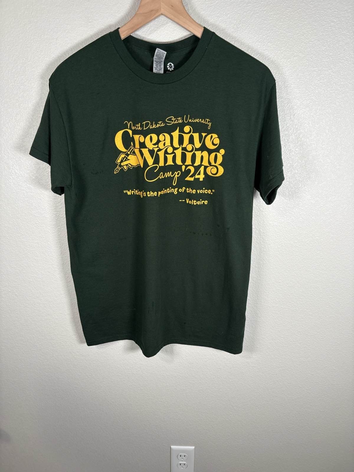 North Dakota State NDSU Creative Writing Camp '24 T-Shirt Green - Thumbnail 2