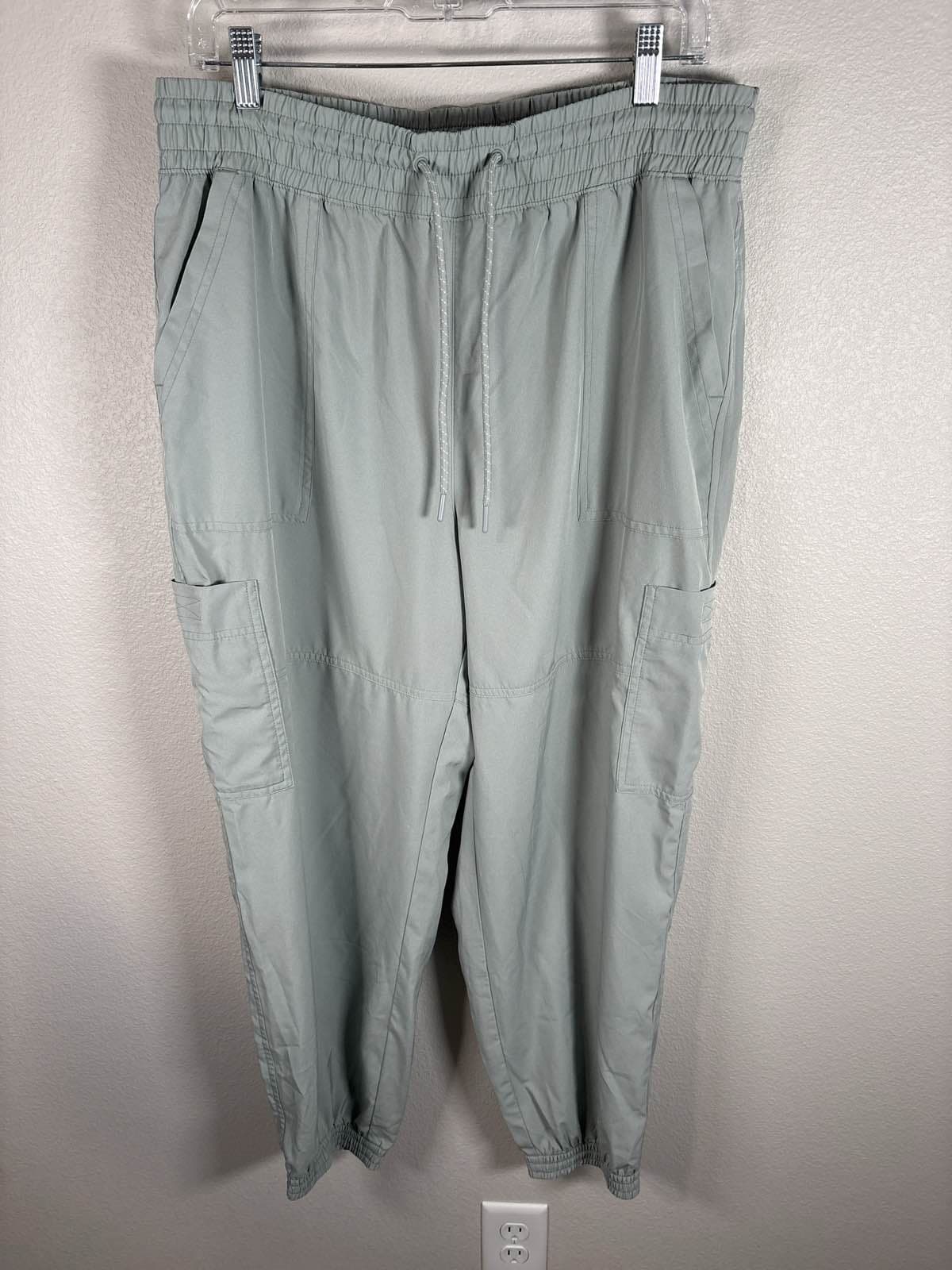 Old Navy StretchTech Jogger Pants Women's L Grey Drawstring