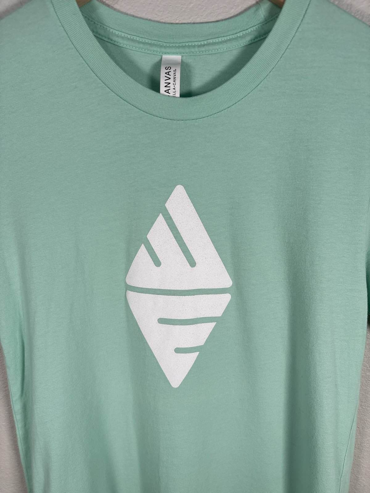 We Ortho Unisex S Turquoise Cotton Crewneck T-Shirt - Thumbnail 2