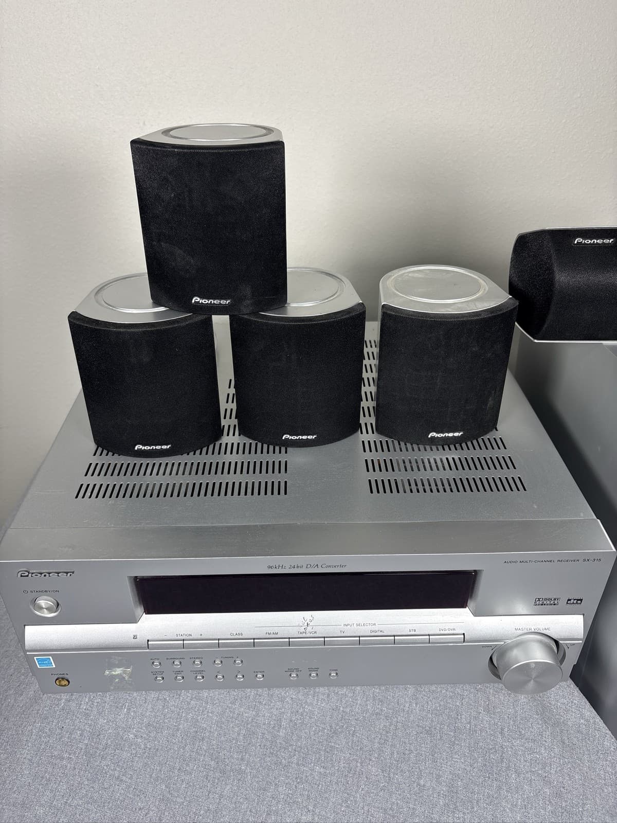 Pioneer SX-315 Home Theater 5.1 Receiver S-FCRW2500 Speaker System - Thumbnail 5