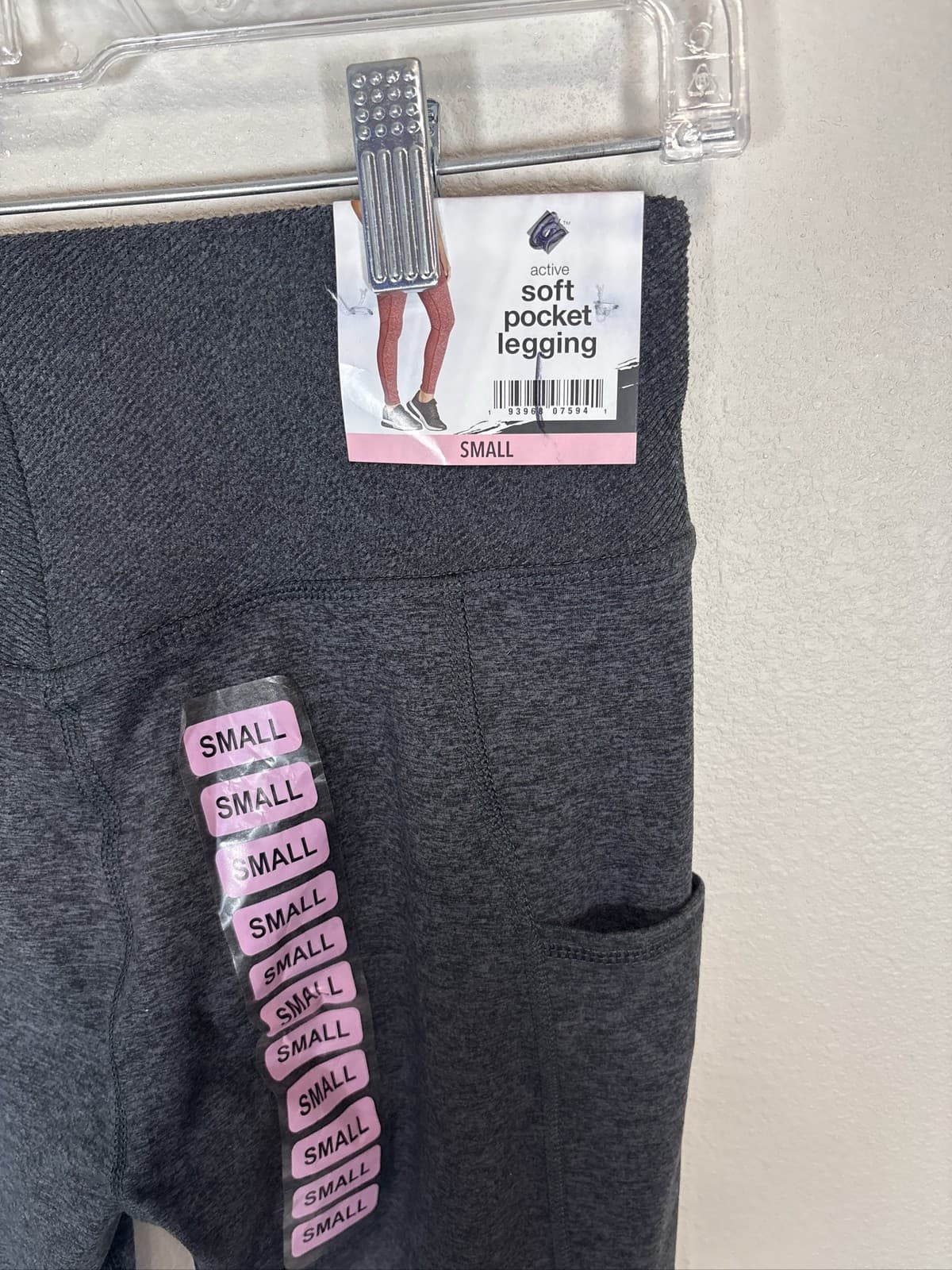 Member's Mark Women's Active Soft Pocket Legging Gray Size Small - Thumbnail 2