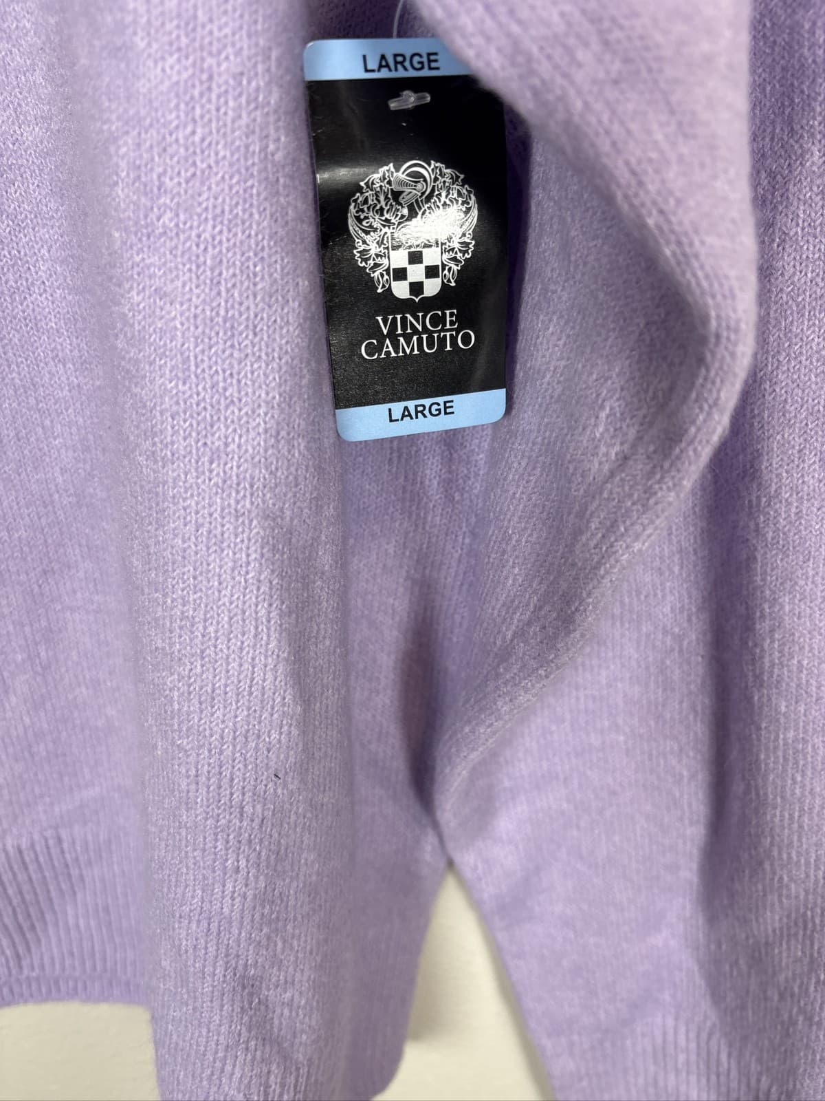 Vince Camuto Women's Crew Neck Sweater Azalea Lavender Large - Thumbnail 2