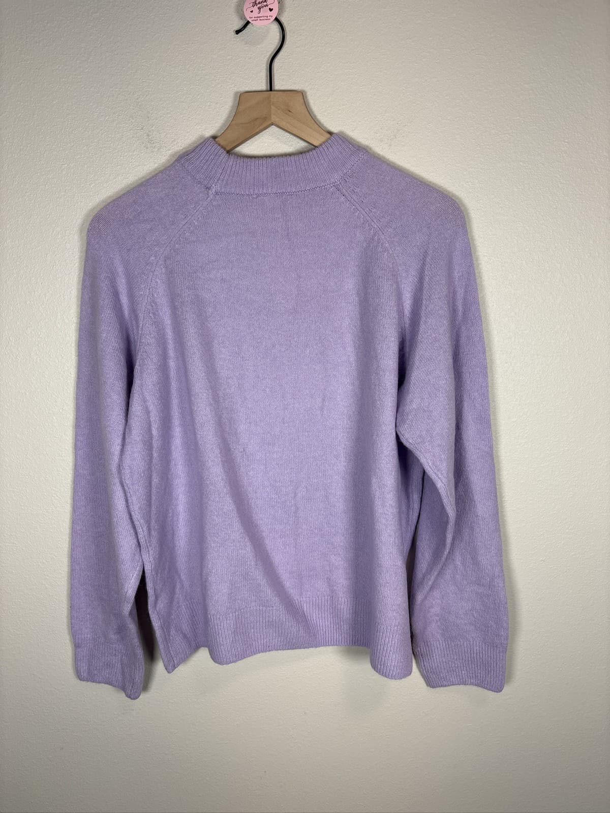 Vince Camuto Women's Crew Neck Sweater Azalea Lavender Large - Thumbnail 4