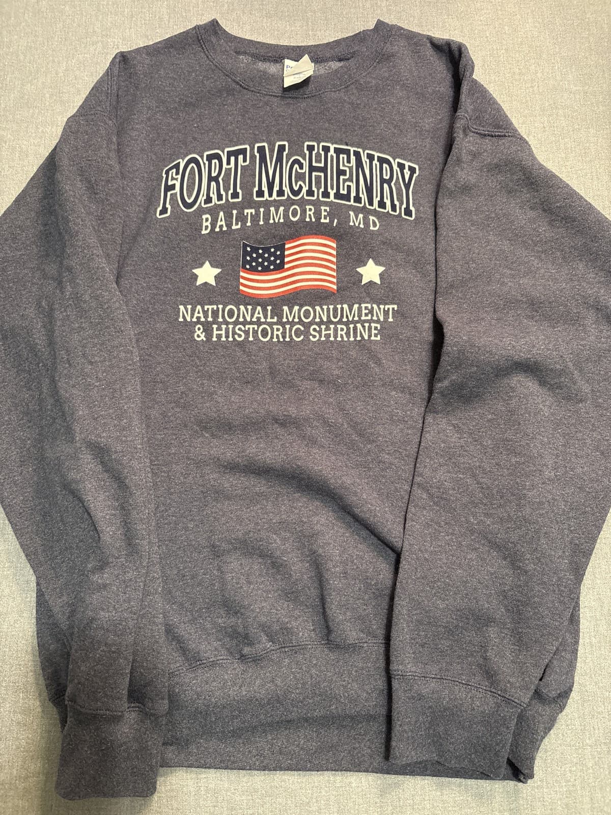 Fort McHenry Baltimore MD National Monument Historic Shrine Sweatshirt Large - Thumbnail 2