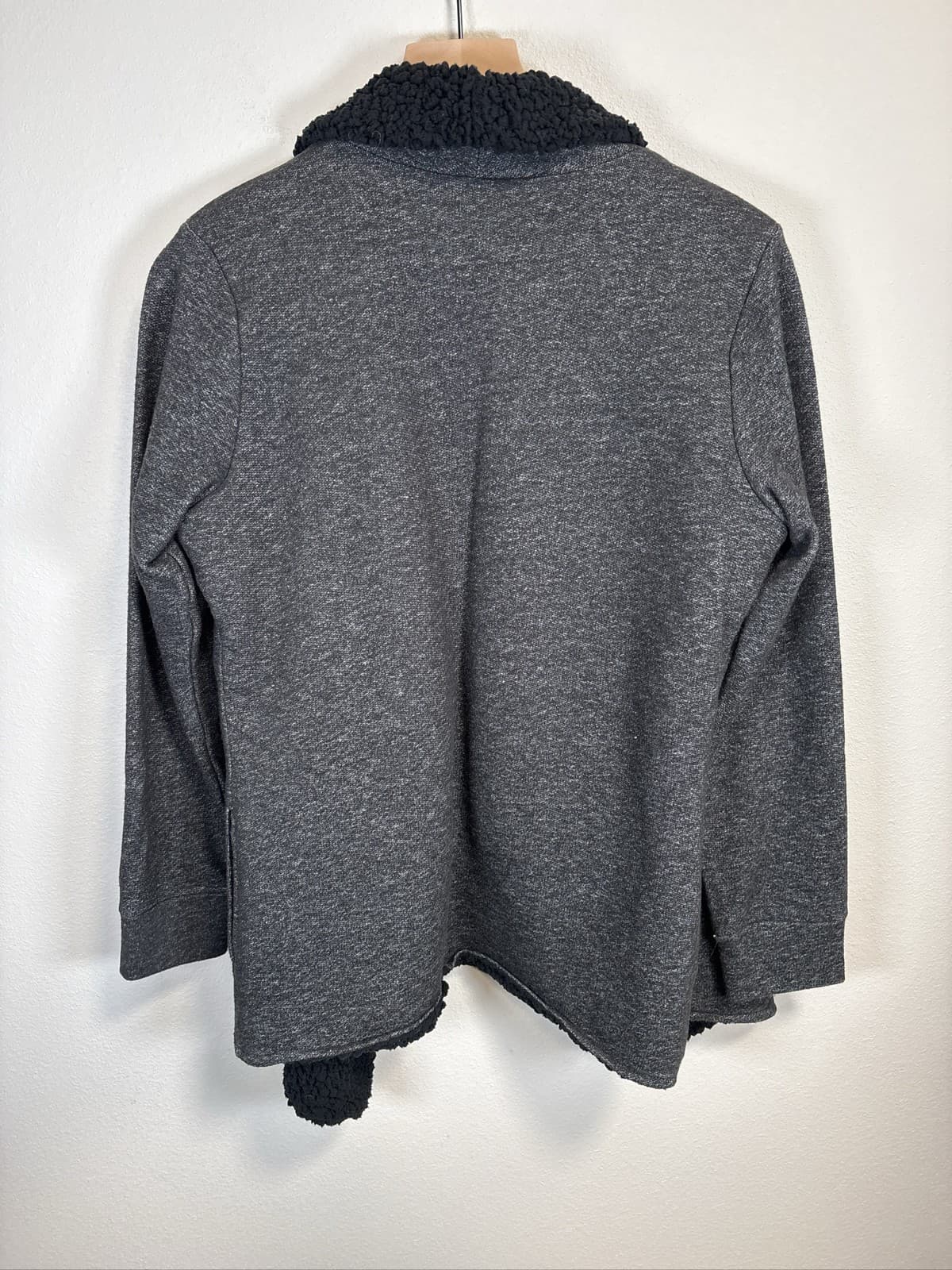 Style & Co Sport Women's Black Fleece Jacket Full Zip Sherpa S - Thumbnail 3