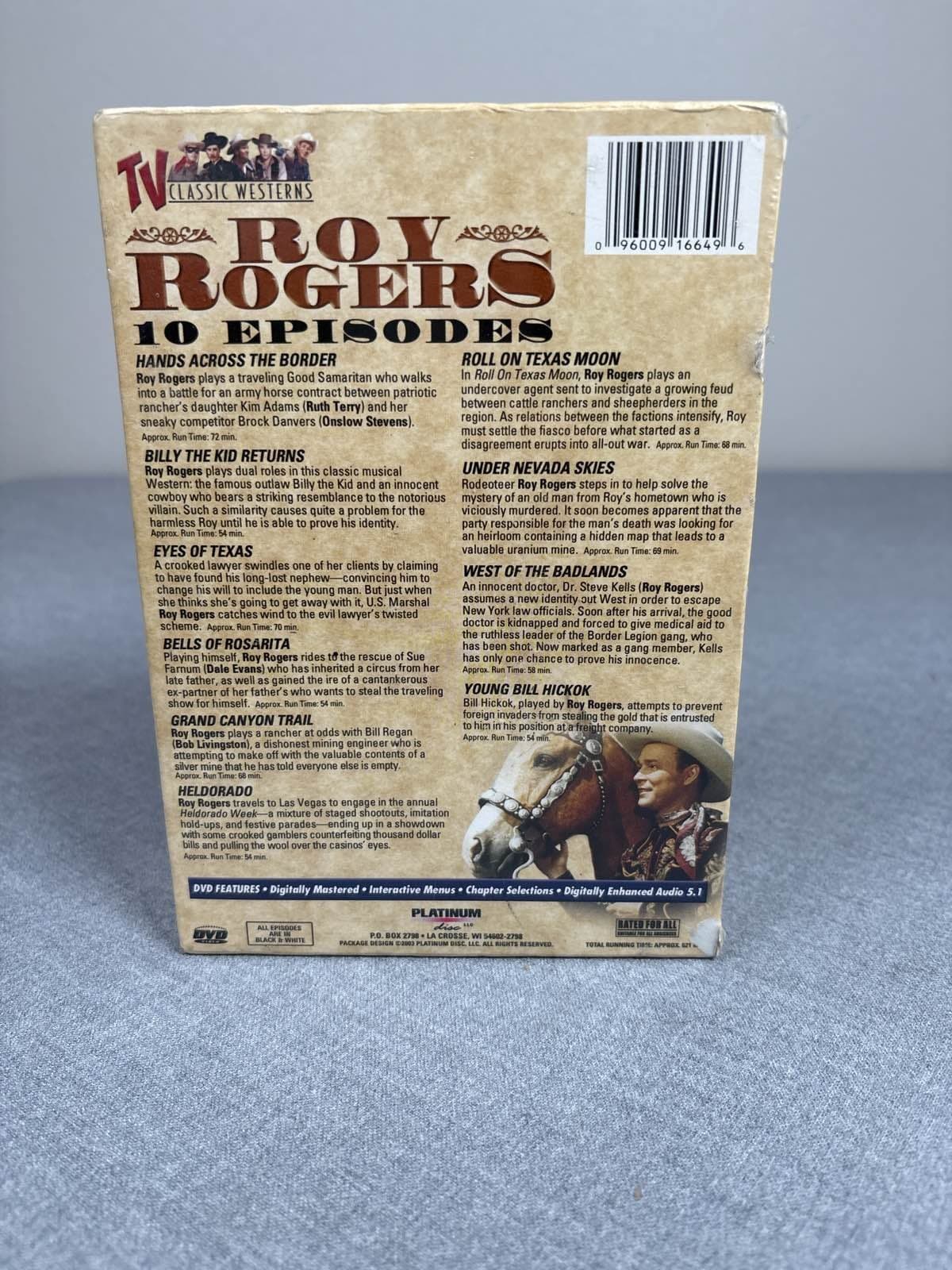 Roy Rogers TV Classics 2-DVD 10 Episodes Full Screen - Thumbnail 2