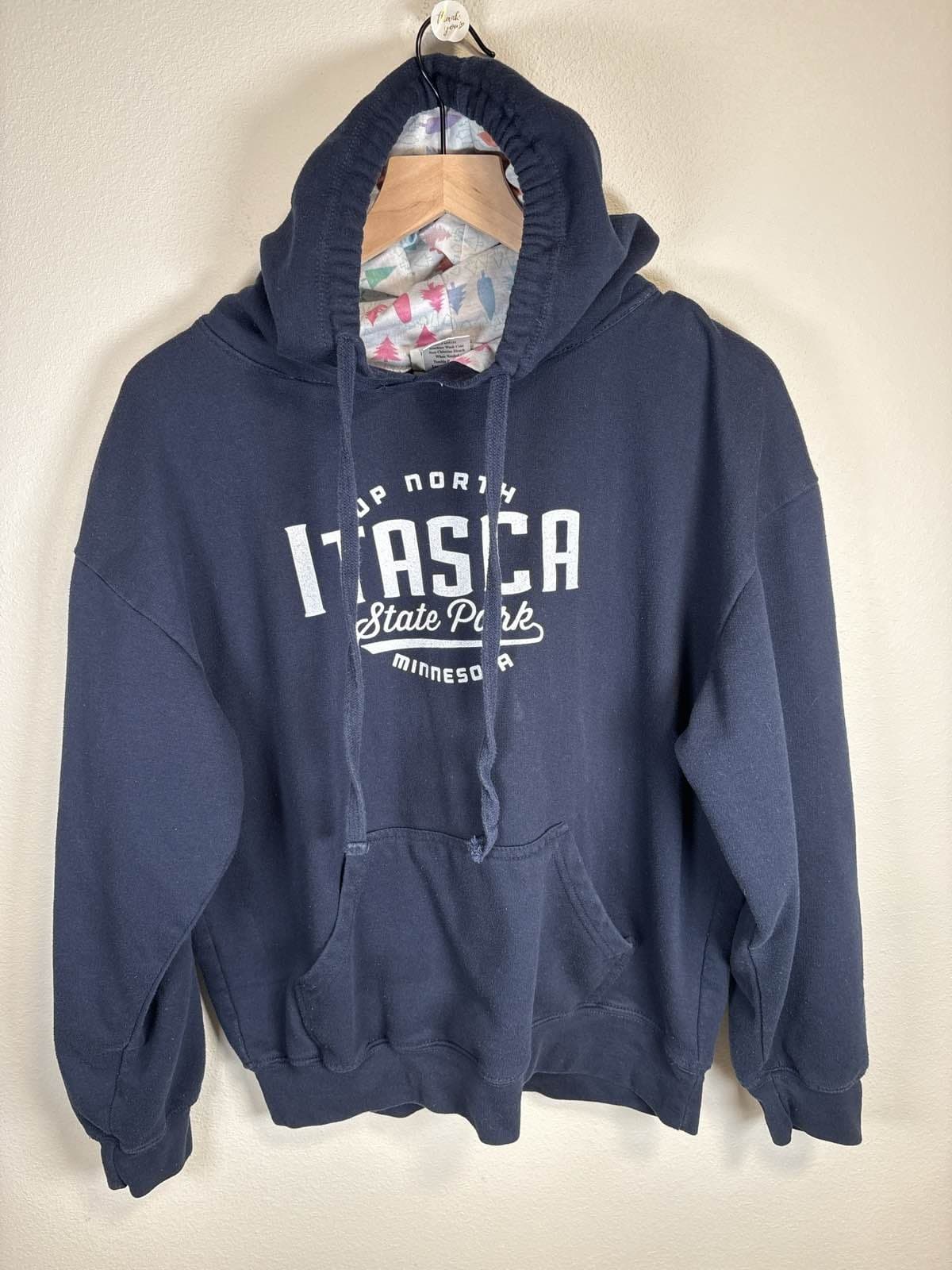 Itasca State Park Sweatshirt Up North MN Blue Size M - Thumbnail 2