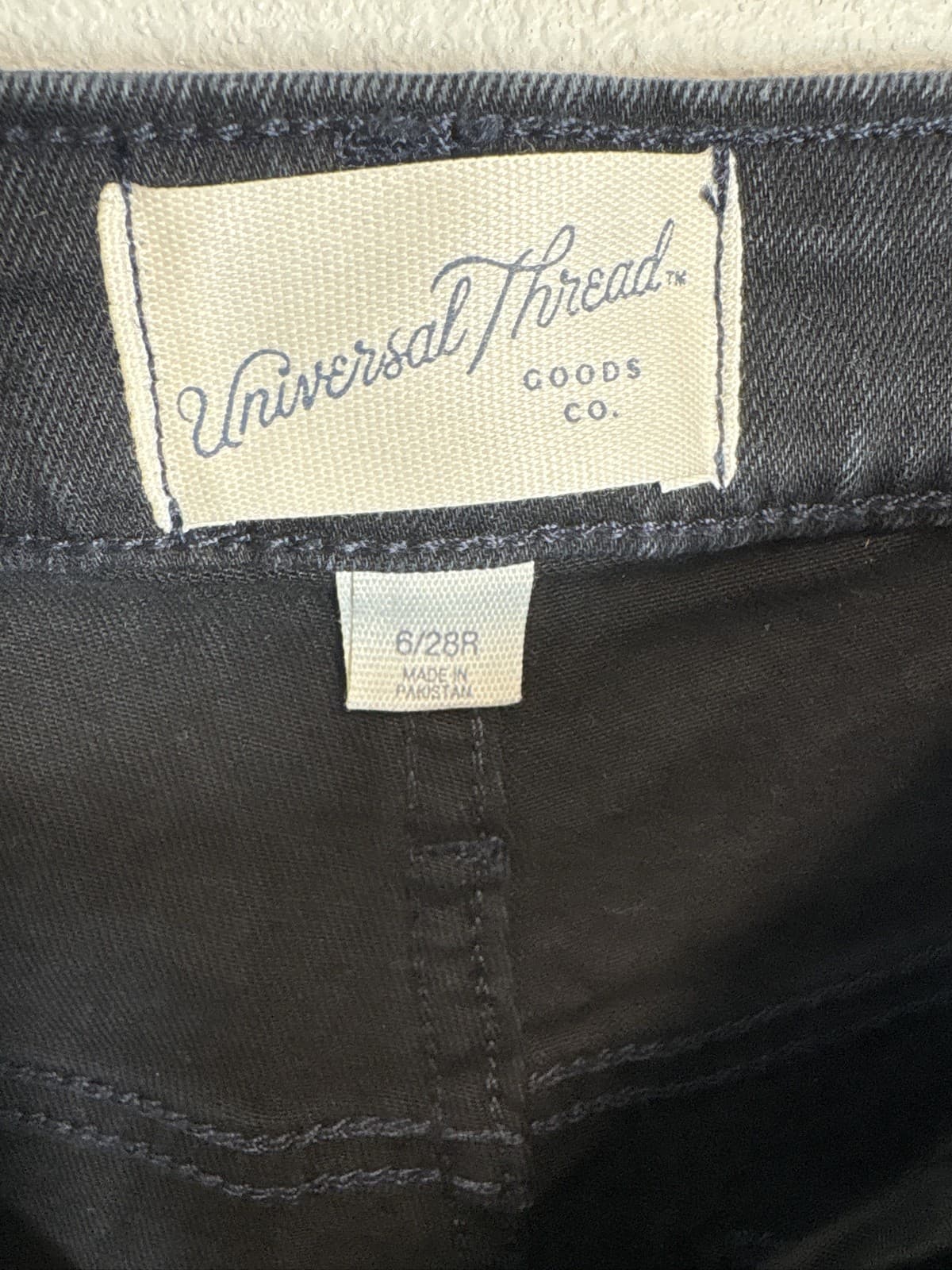 Universal Thread Women High-Rise Bermuda Shorts Black Denim Size 6 28 - Thumbnail 6