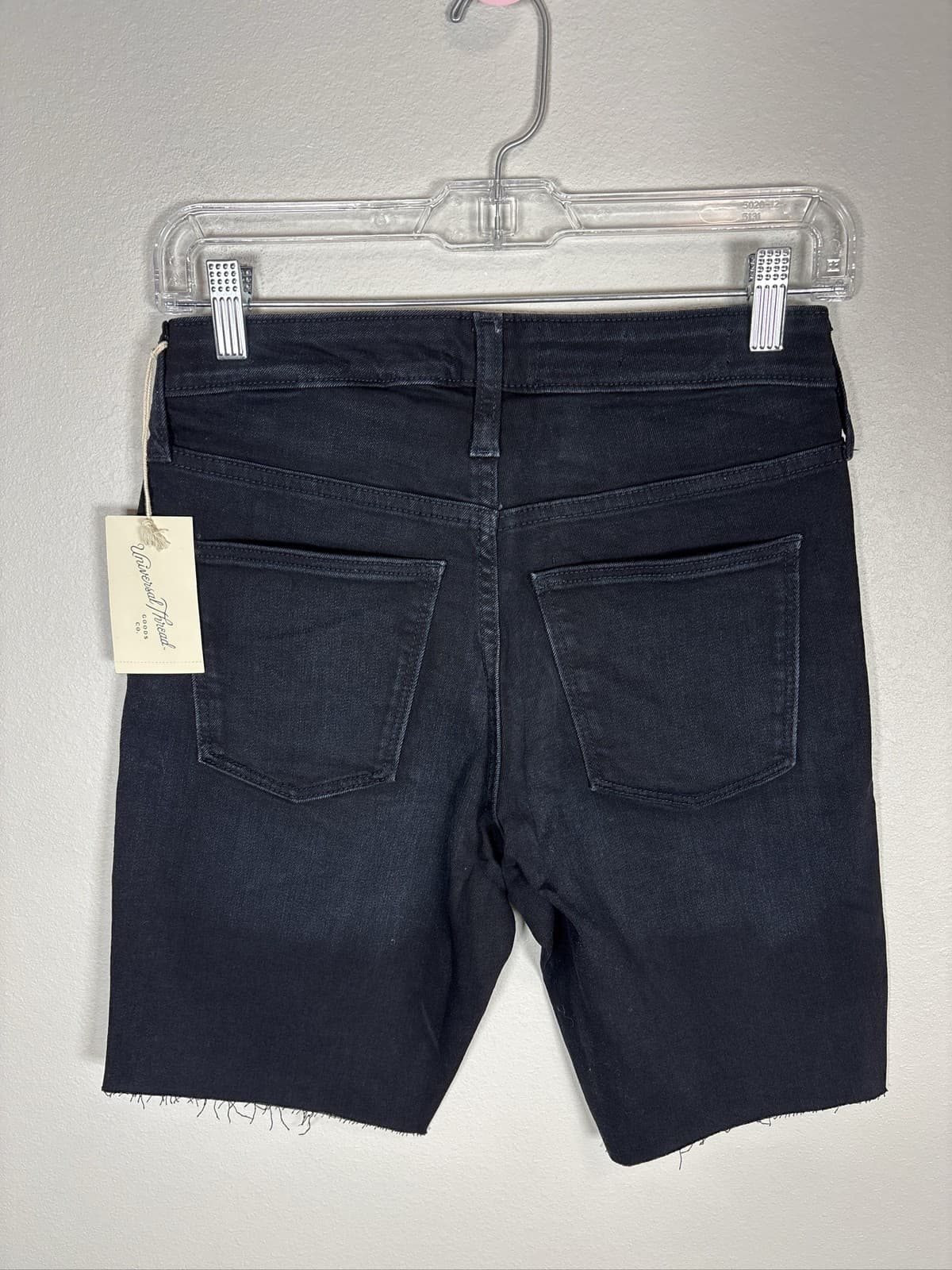 Universal Thread Women High-Rise Bermuda Shorts Black 2 26 Waist - Thumbnail 4