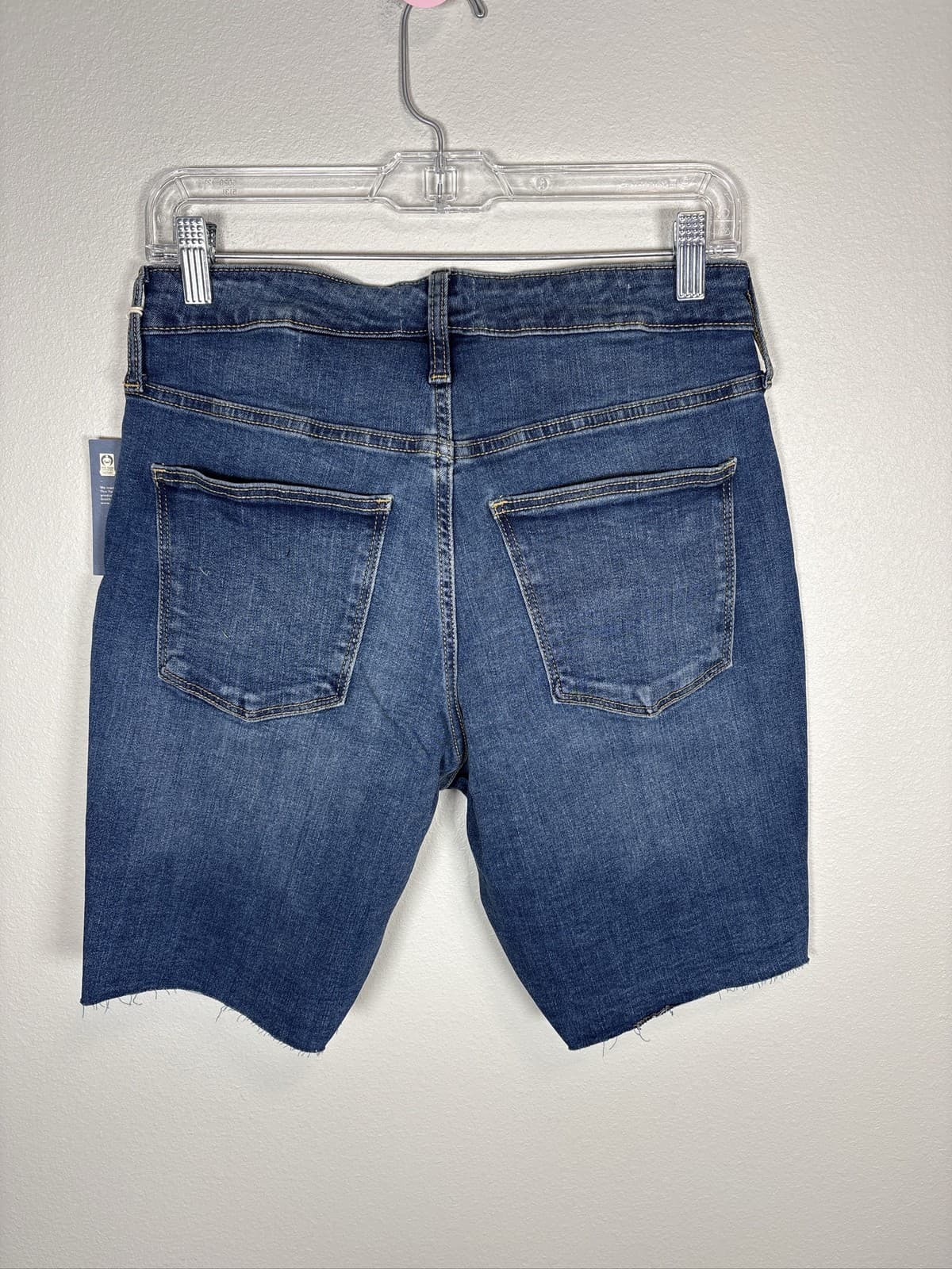 Universal Thread High Rise Bermuda Denim Shorts Blue Women Size 8 - Thumbnail 6
