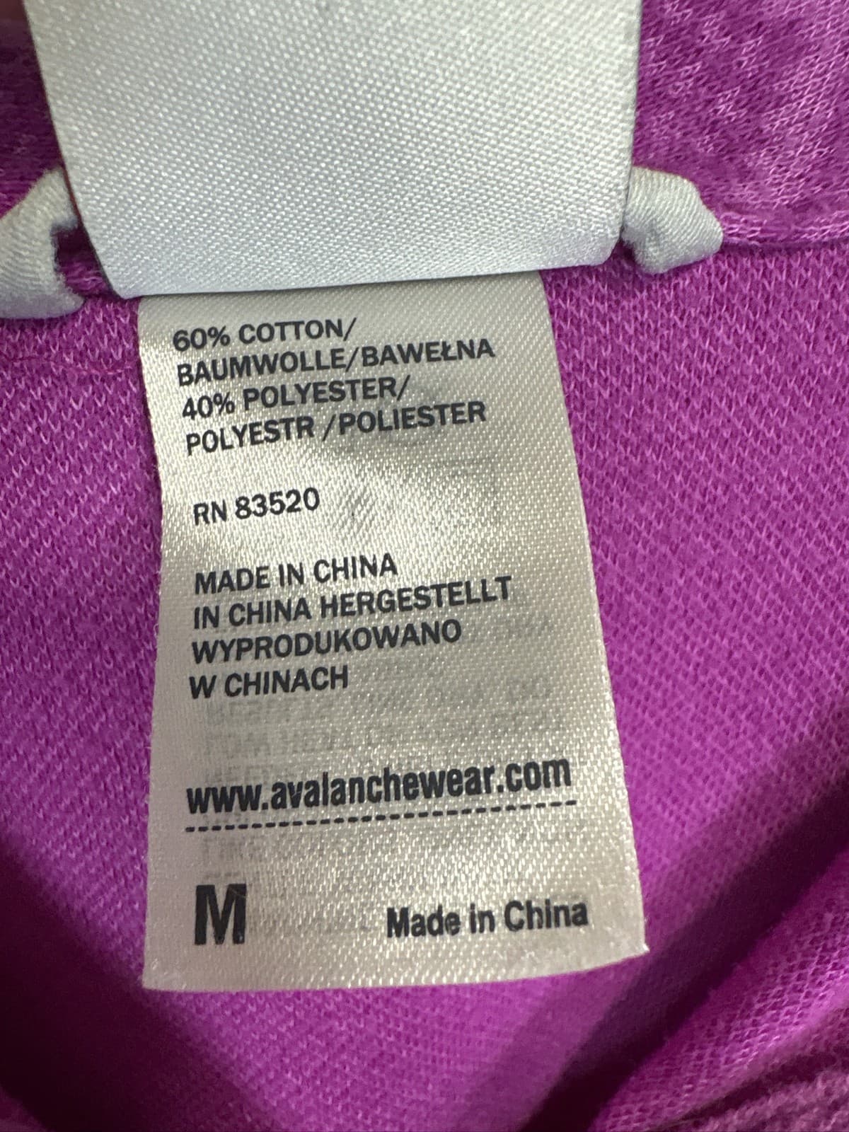 Avalanche Women's M Purple Full Zip Hoodie Jacket Pockets Thumbholes - Thumbnail 3