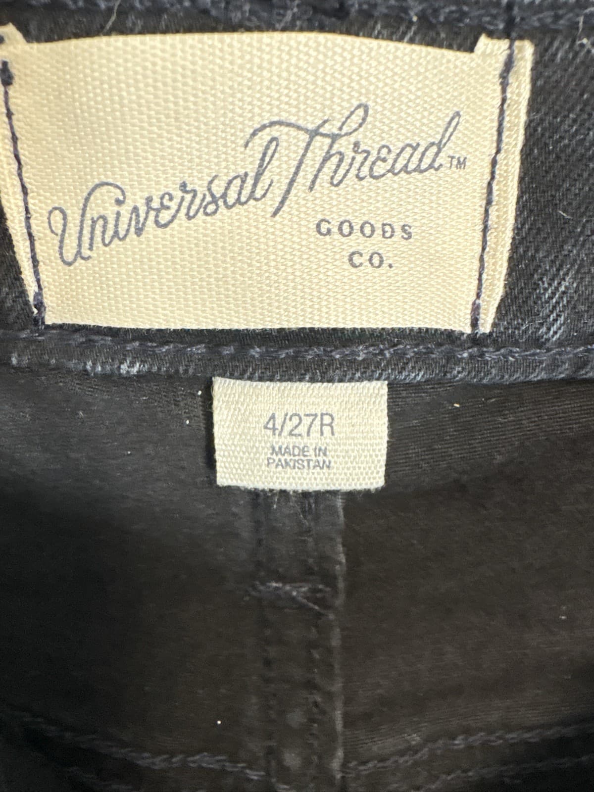Universal Thread Womens High Rise Bermuda Shorts Black Denim Size 4 27 - Thumbnail 6