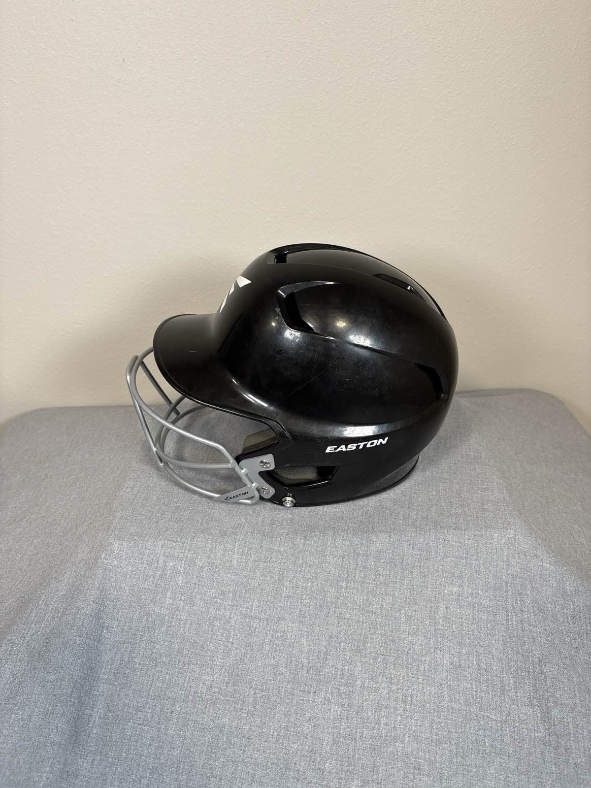 Easton Z5 Gloss Black Batting Helmet w/ Face Mask - Thumbnail 4