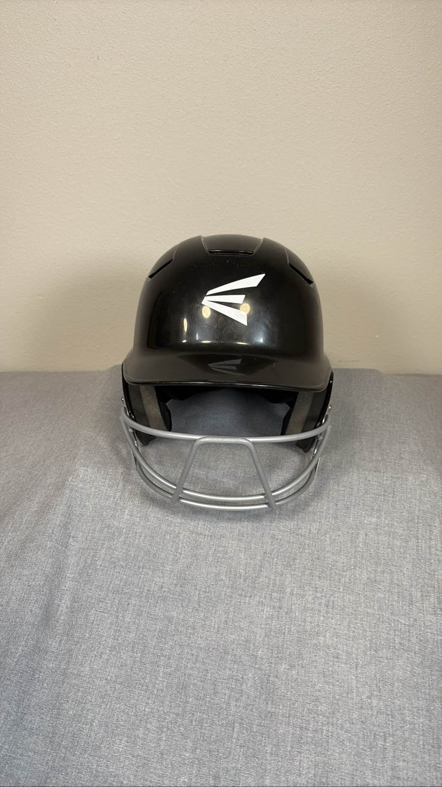 Easton Z5 Gloss Black Batting Helmet w/ Face Mask