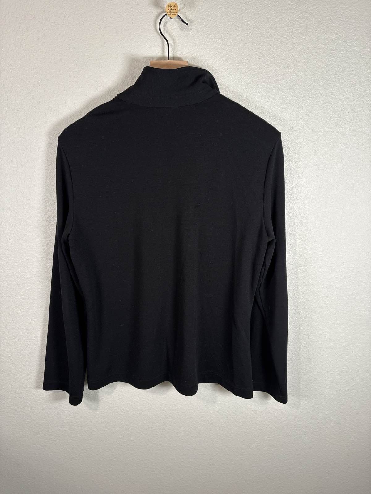Style & Co Collection Black Zip Jacket S - Thumbnail 4