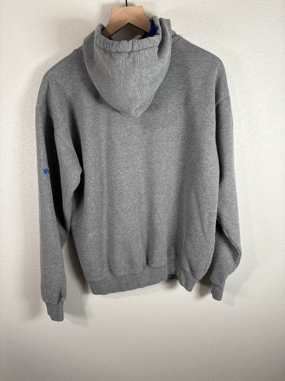 Kentucky Wildcats Hoodie Mens Gray Pullover Sweatshirt UK College L - Thumbnail 5