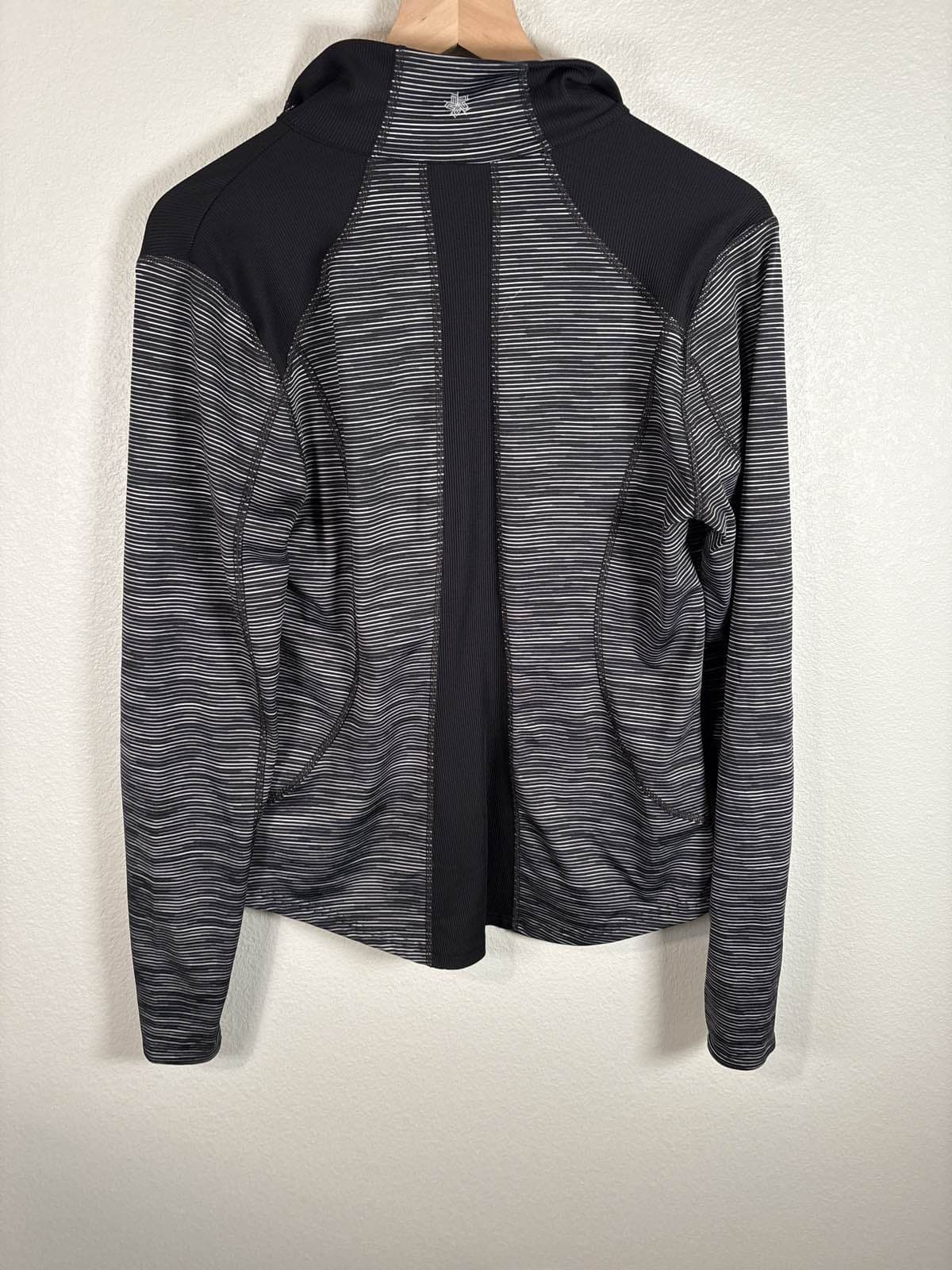 Tek Gear Women's Space Dye Jacket Gray Black L - Thumbnail 3