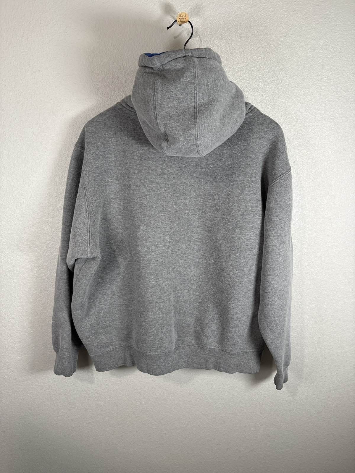 Kentucky Wildcats Hoodie Mens Gray Blue Pullover Sweatshirt UK College L - Thumbnail 6