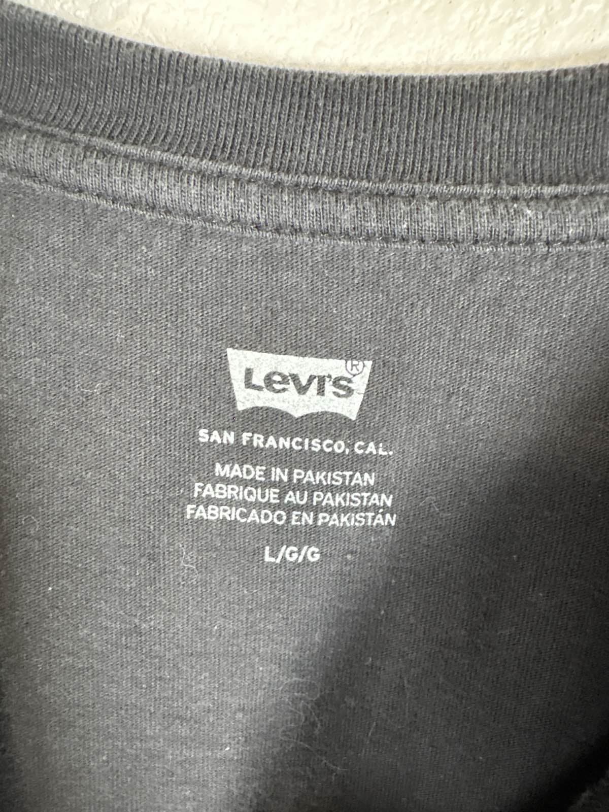 Levi's Youth Large Black Short Sleeve Colorful Logo Tee - Thumbnail 3