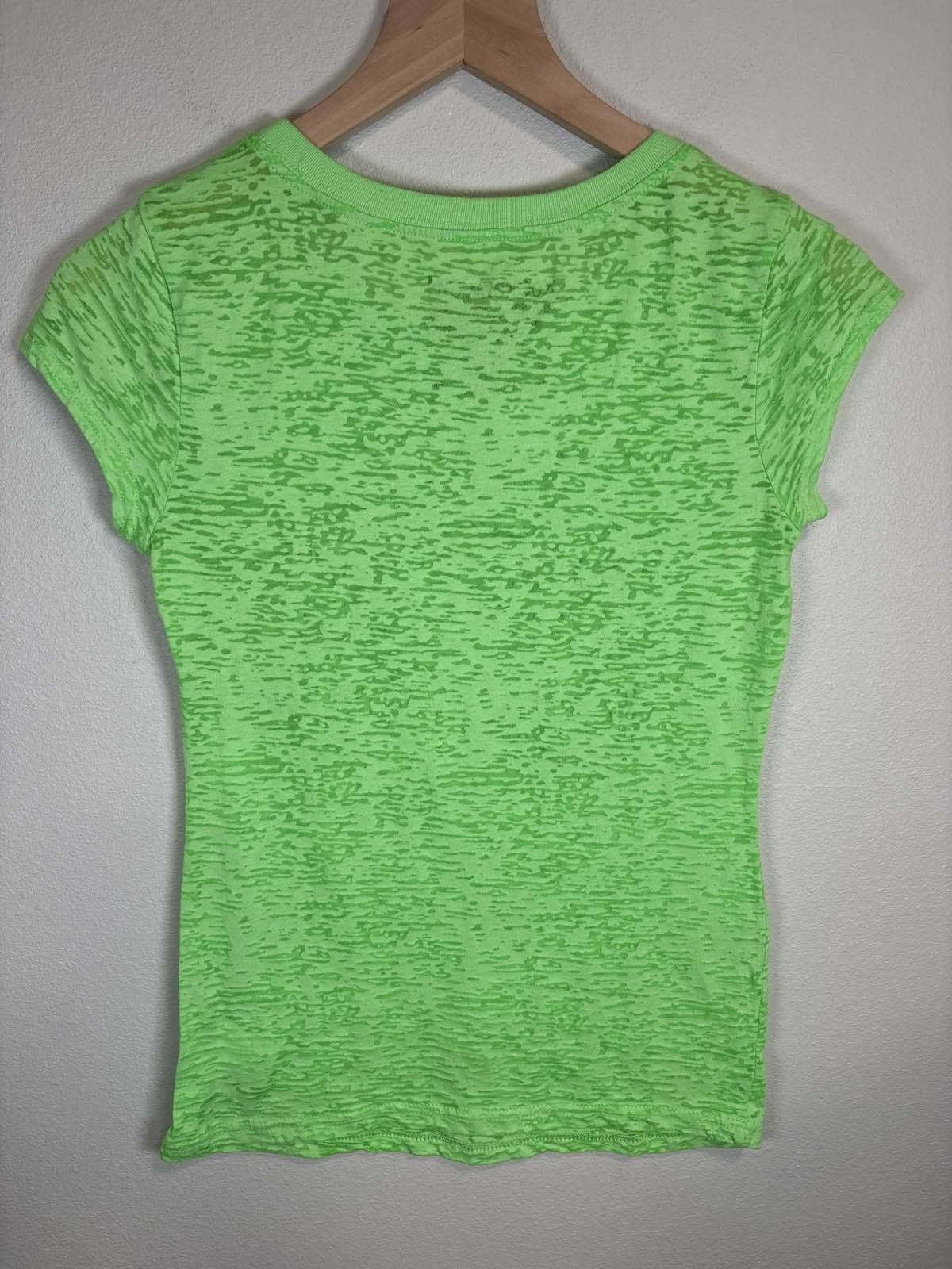 Rocker Girl Green Glitter Christmas Holiday Tee Girls M 7-9 - Thumbnail 4