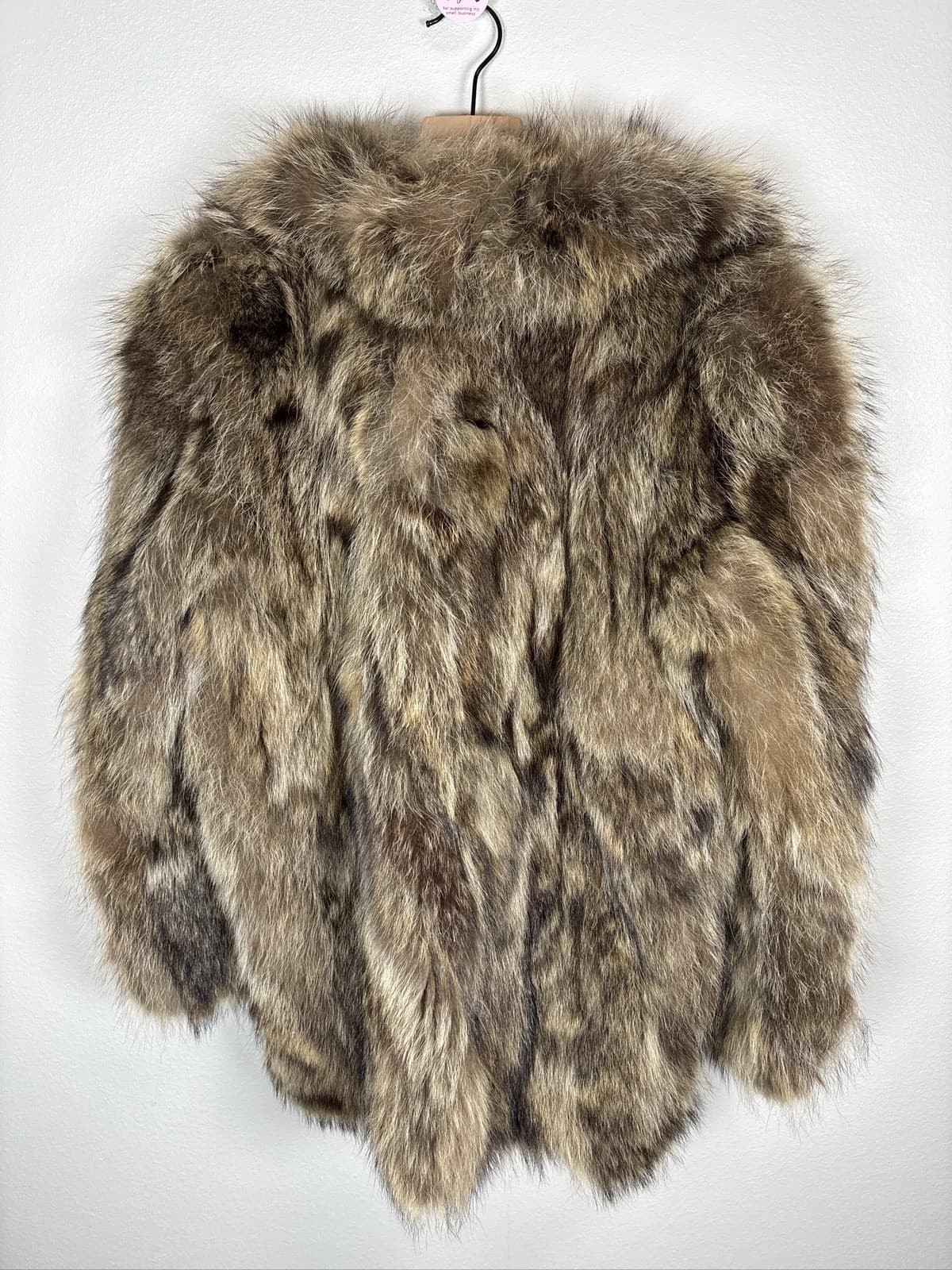 Furrocious Raccoon Fur Jacket Women Size Medium Style 184 - Thumbnail 6