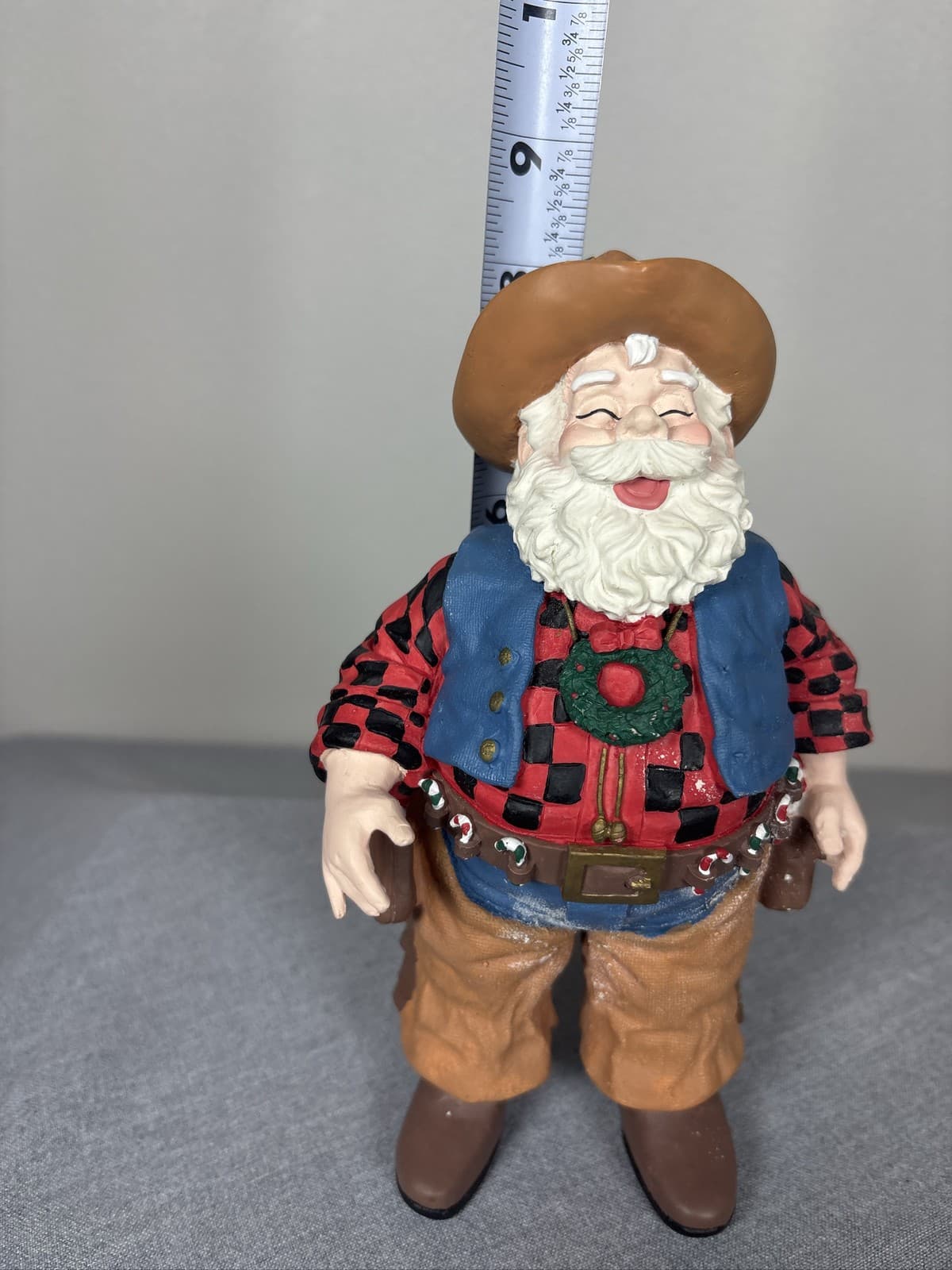 House Of Lloyd Cowboy Claus Figurine Christmas Around The World 1995 - Thumbnail 7