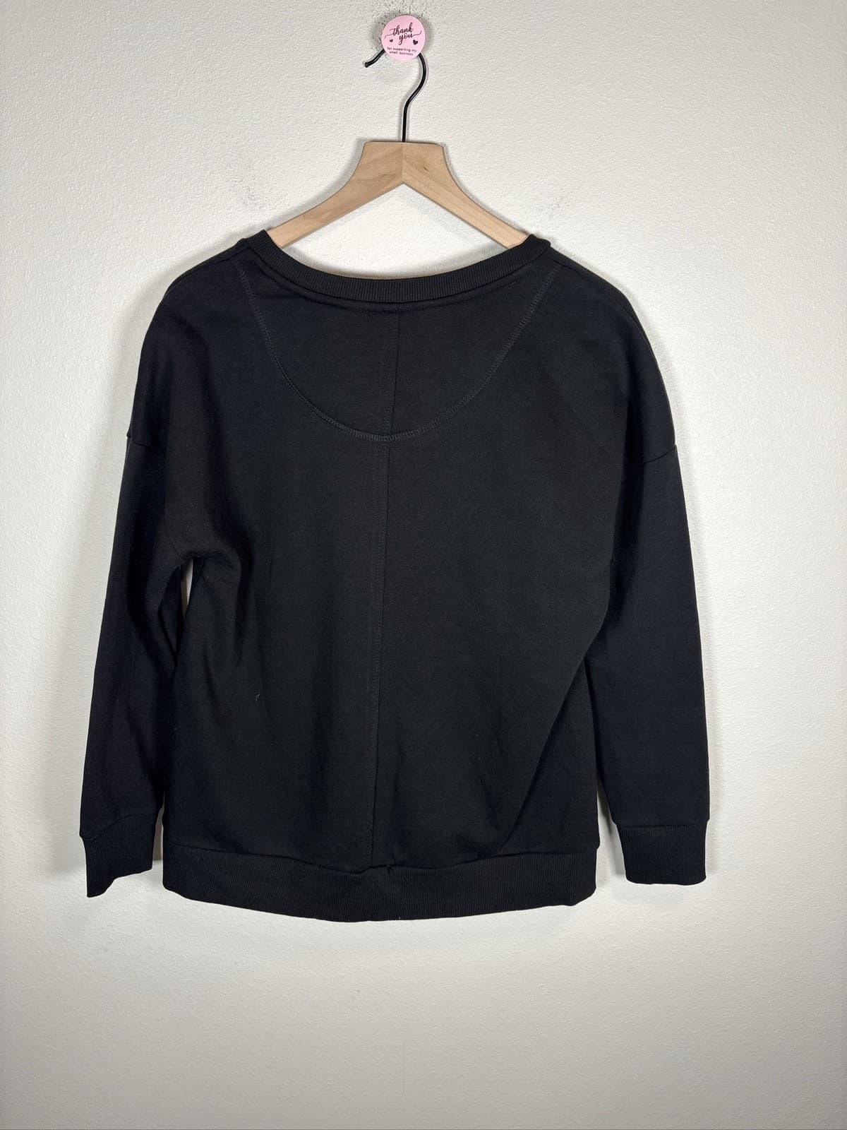 Member's Mark Women's Cozy V-Neck Brushed Fleece Sweatshirt Pockets Size Small - Thumbnail 5