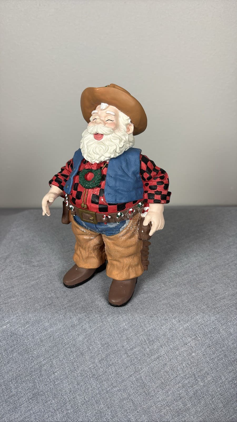 House Of Lloyd Cowboy Claus Figurine Christmas Around The World 1995