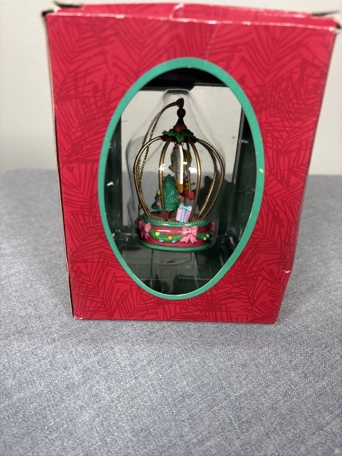 Matrix Looney Tunes Tweety Bird in Cage Christmas Ornament 1996 in Packaging - Thumbnail 2