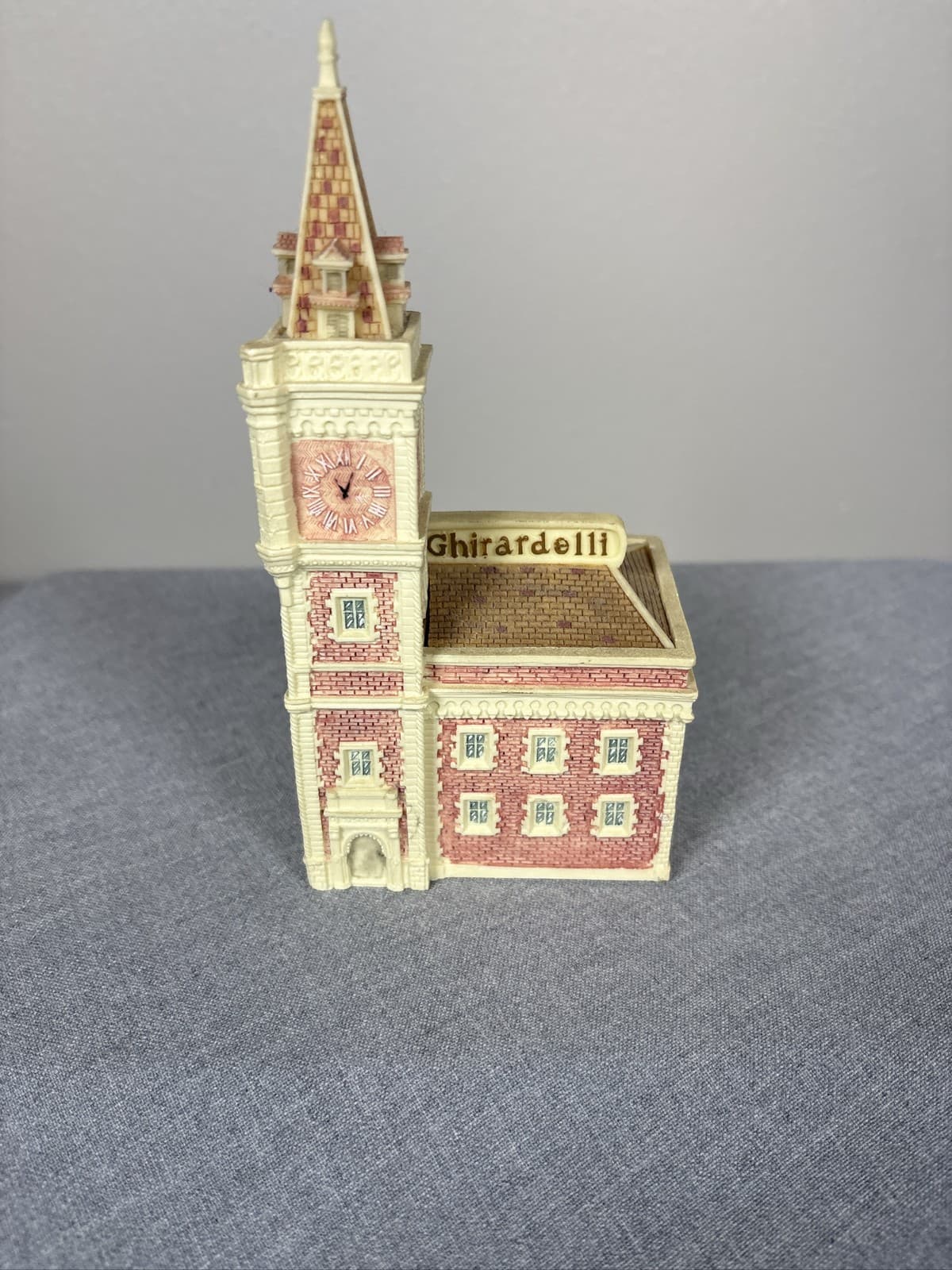 Vintage Ghirardelli Chocolate Factory Clock Tower Trinket Box - Thumbnail 3