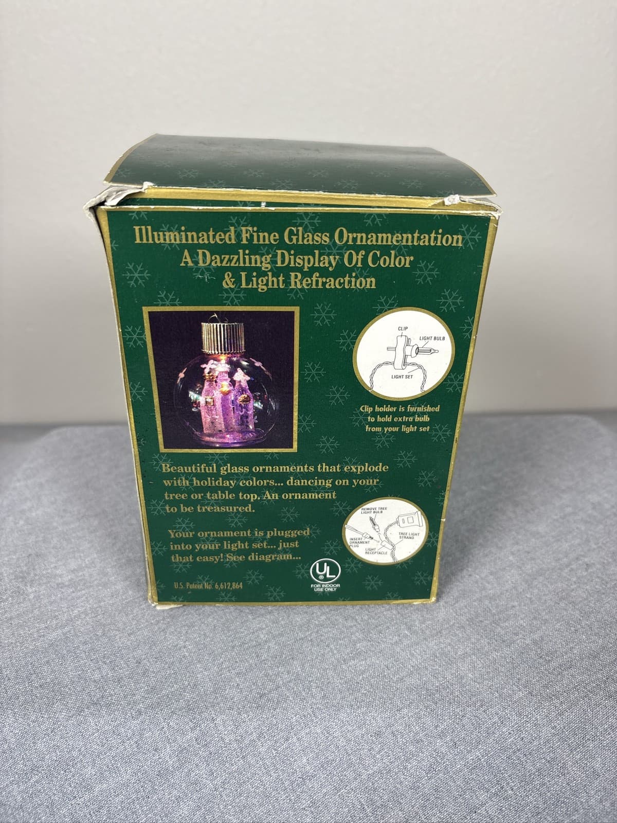 Holiday Radiance Illuminated Glass Castle Christmas Ornament - Thumbnail 2