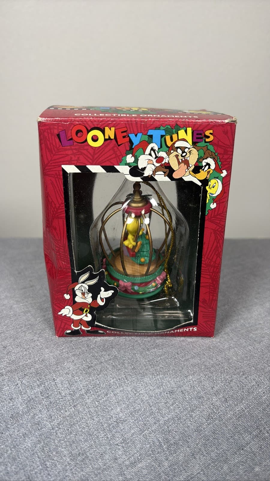 Matrix Looney Tunes Tweety Bird in Cage Christmas Ornament 1996 in Packaging