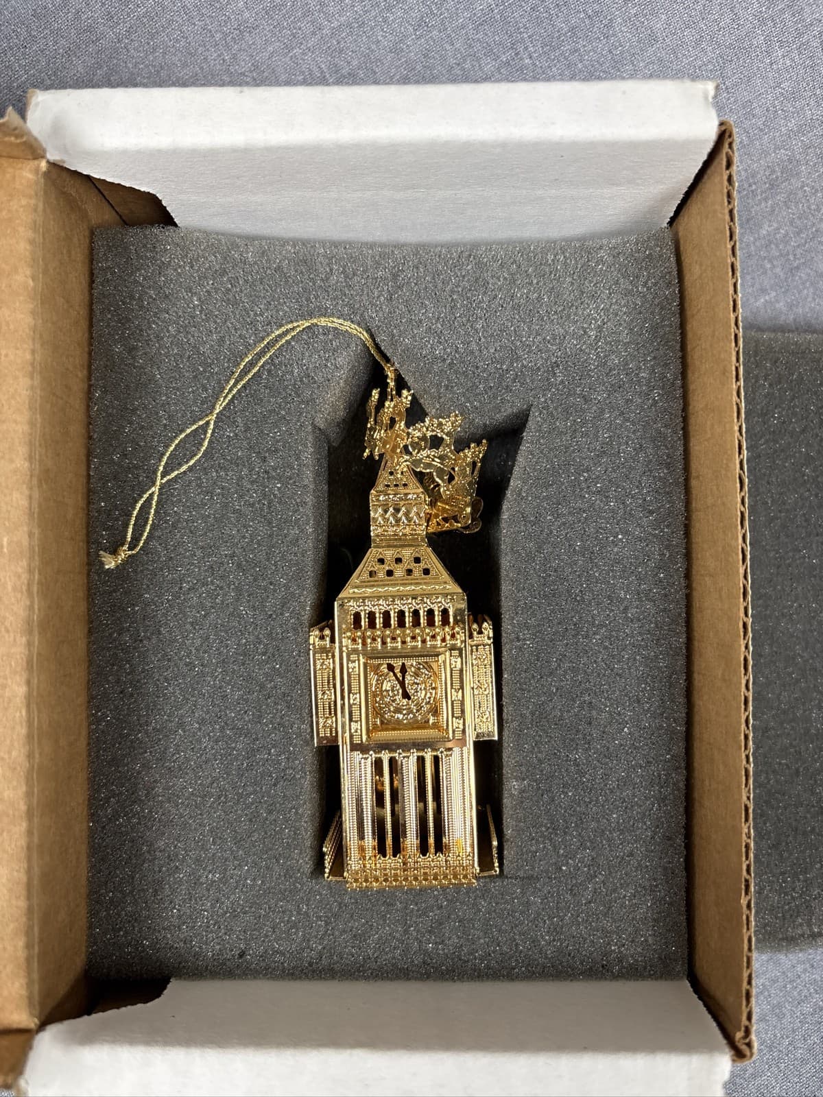 Danbury Gold Plated 1998 Big Ben Christmas Ornament