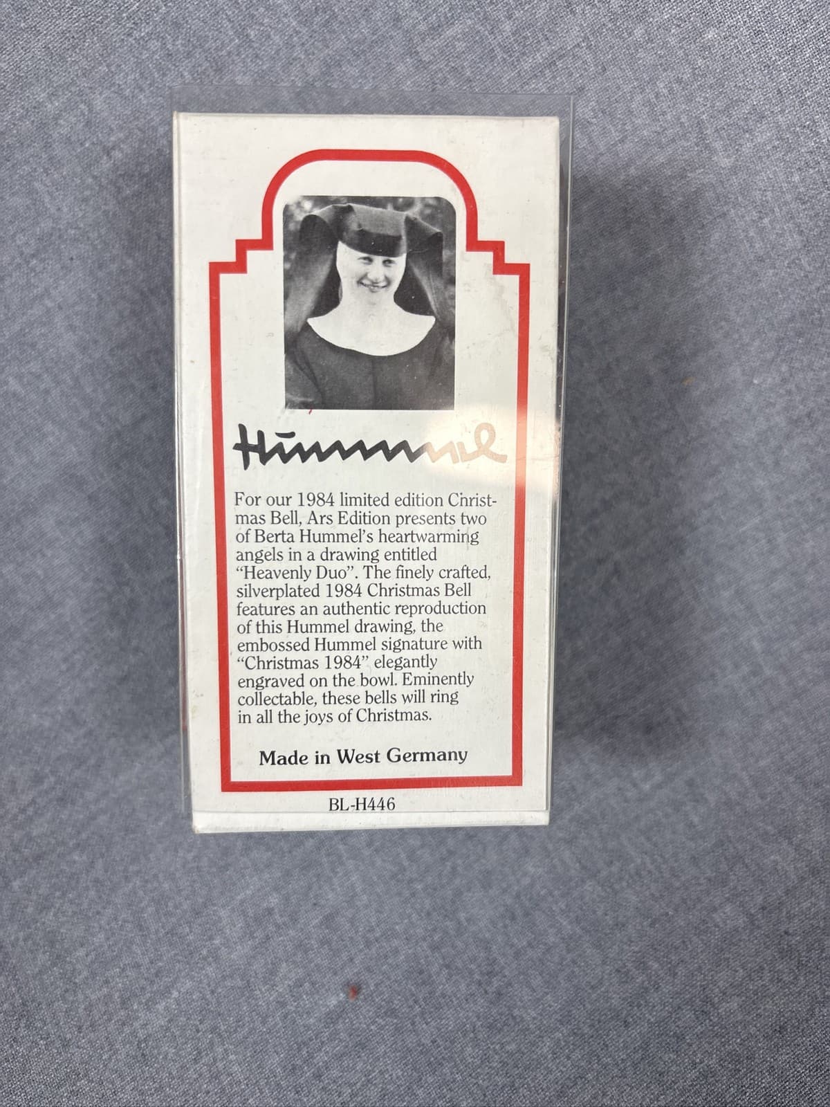 Hummel Christmas Bell 1984 Goebel Germany Silver Tone Ornament Box - Thumbnail 2