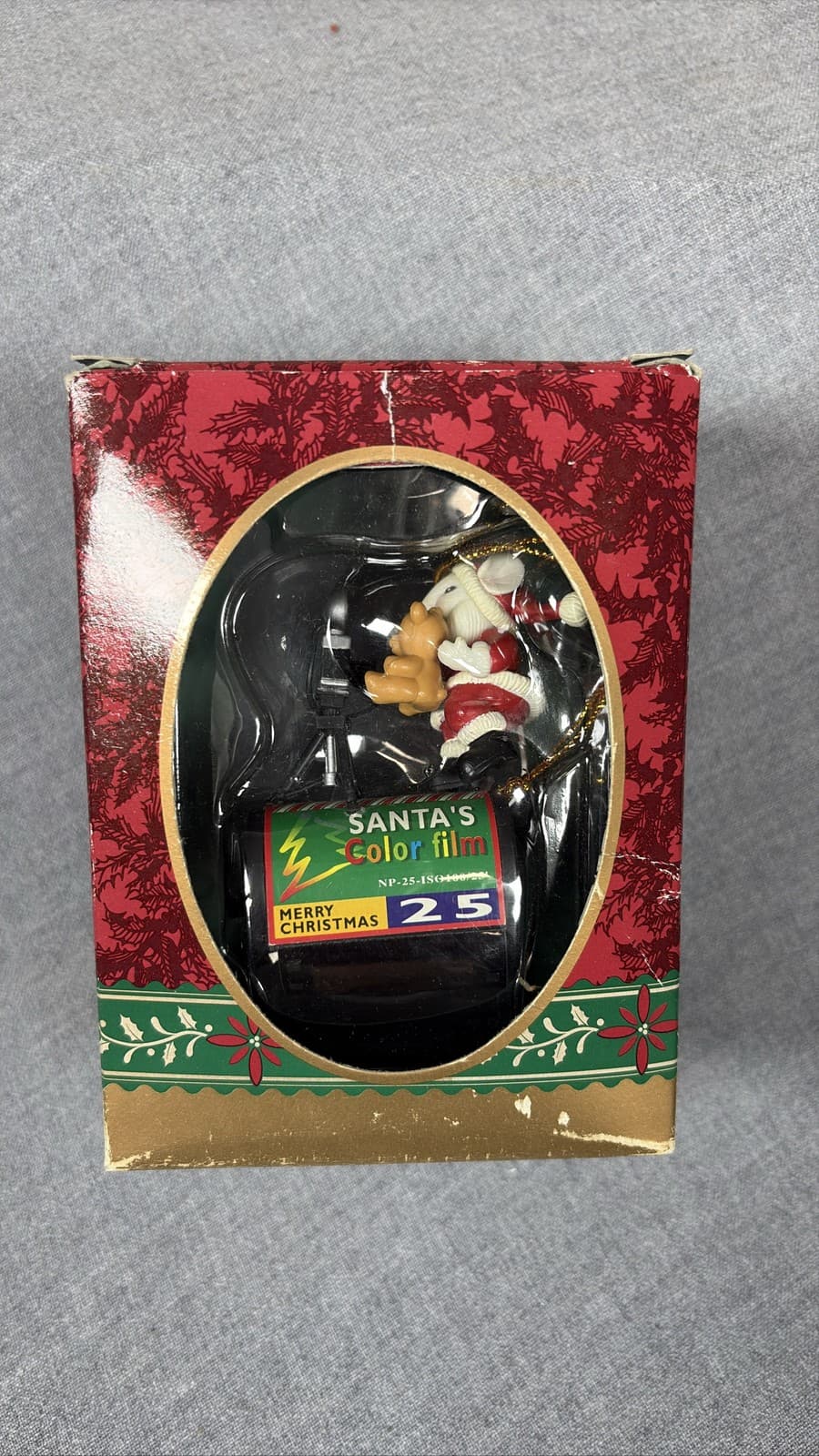 Trim A Home Tree Charm Santa Mouse Photographer Color Film Ornament Box