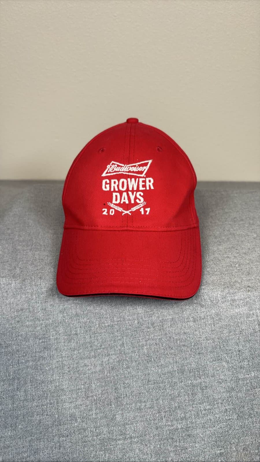 Budweiser GROWER DAYS 2017 Red Baseball Cap Hat Adjustable