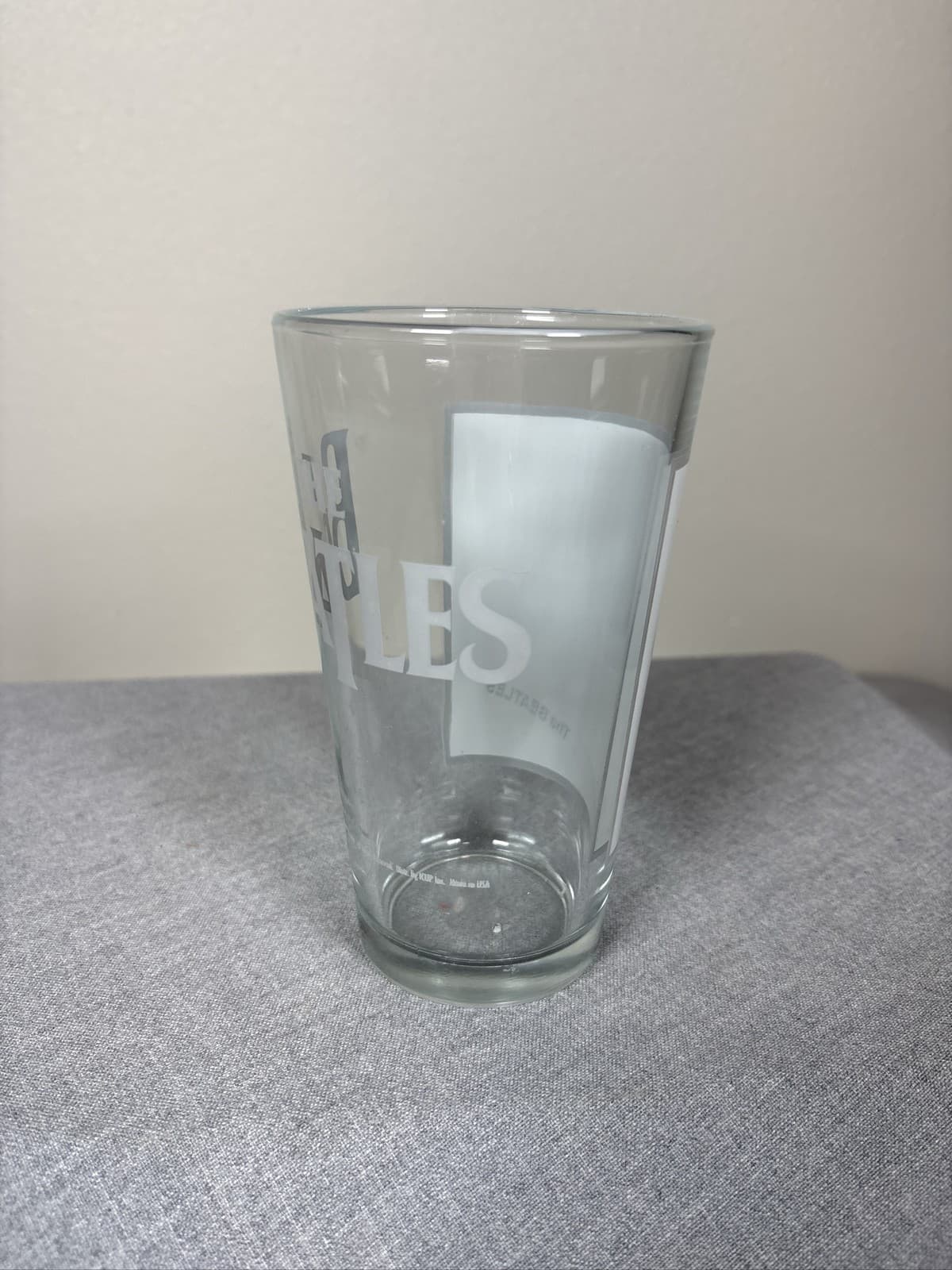 The Beatles Clear Glass Beer Pint Tumbler Apple Corps - Thumbnail 2