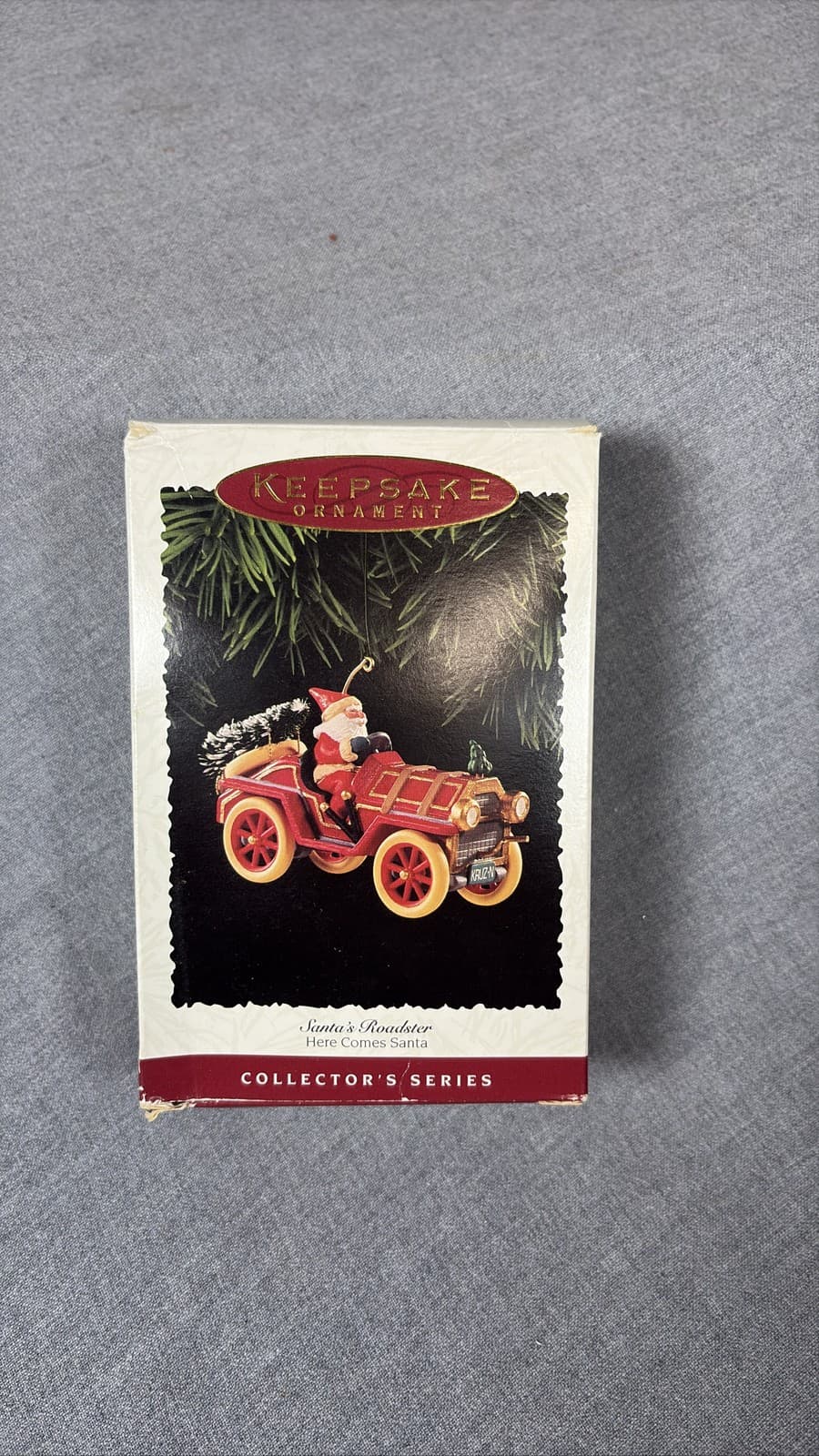 Hallmark Keepsake Santa's Roadster Here Comes Santa Ornament 1995