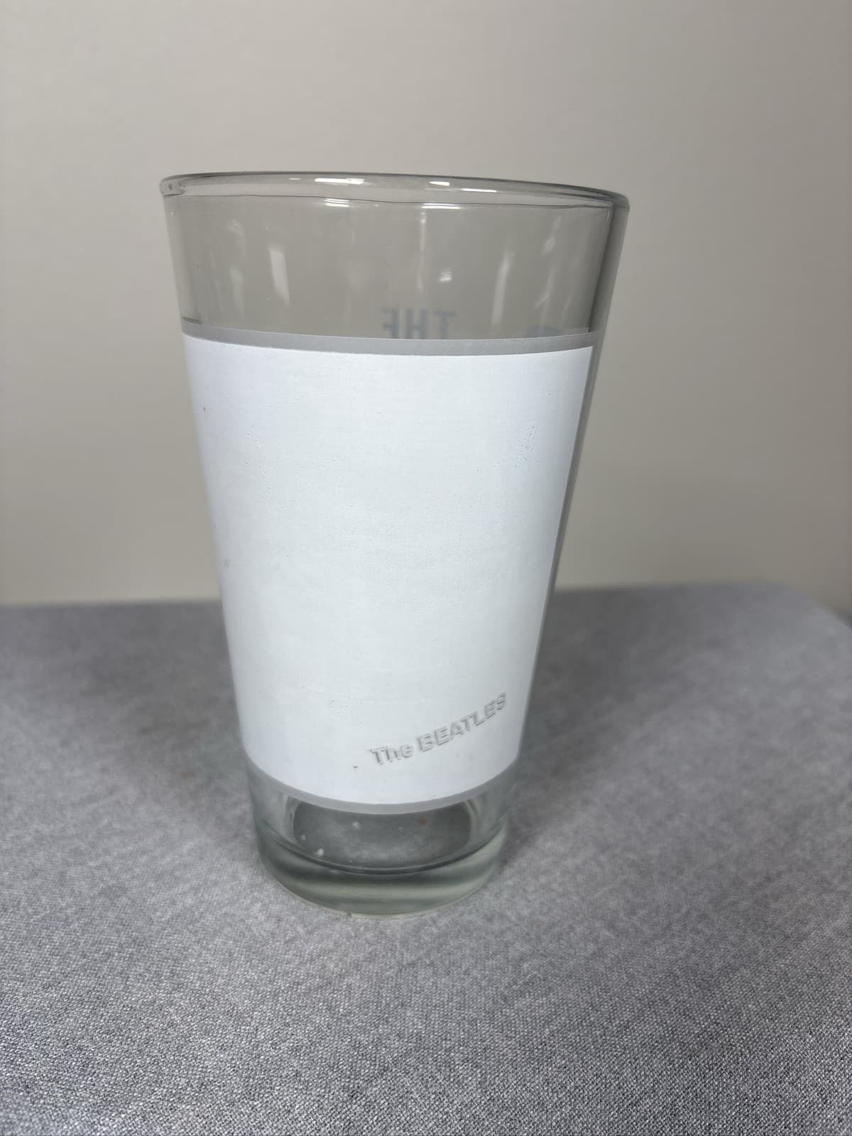 The Beatles Clear Glass Beer Pint Tumbler Apple Corps - Thumbnail 4