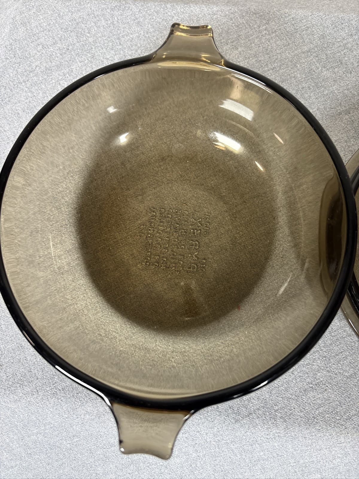Pyrex Amber Glass Round Casserole Baking Dish with Lid #023 1.5L - Thumbnail 4