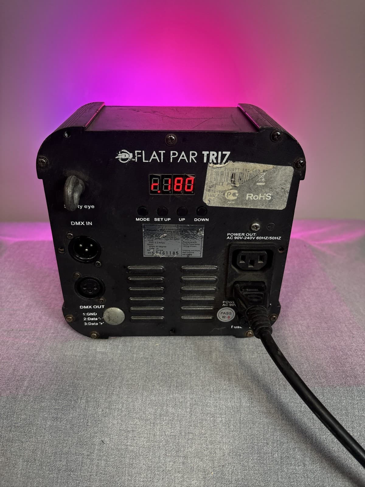 American DJ FLAT PAR TRI7 LED DMX Stage Light TRILEDs - Thumbnail 2