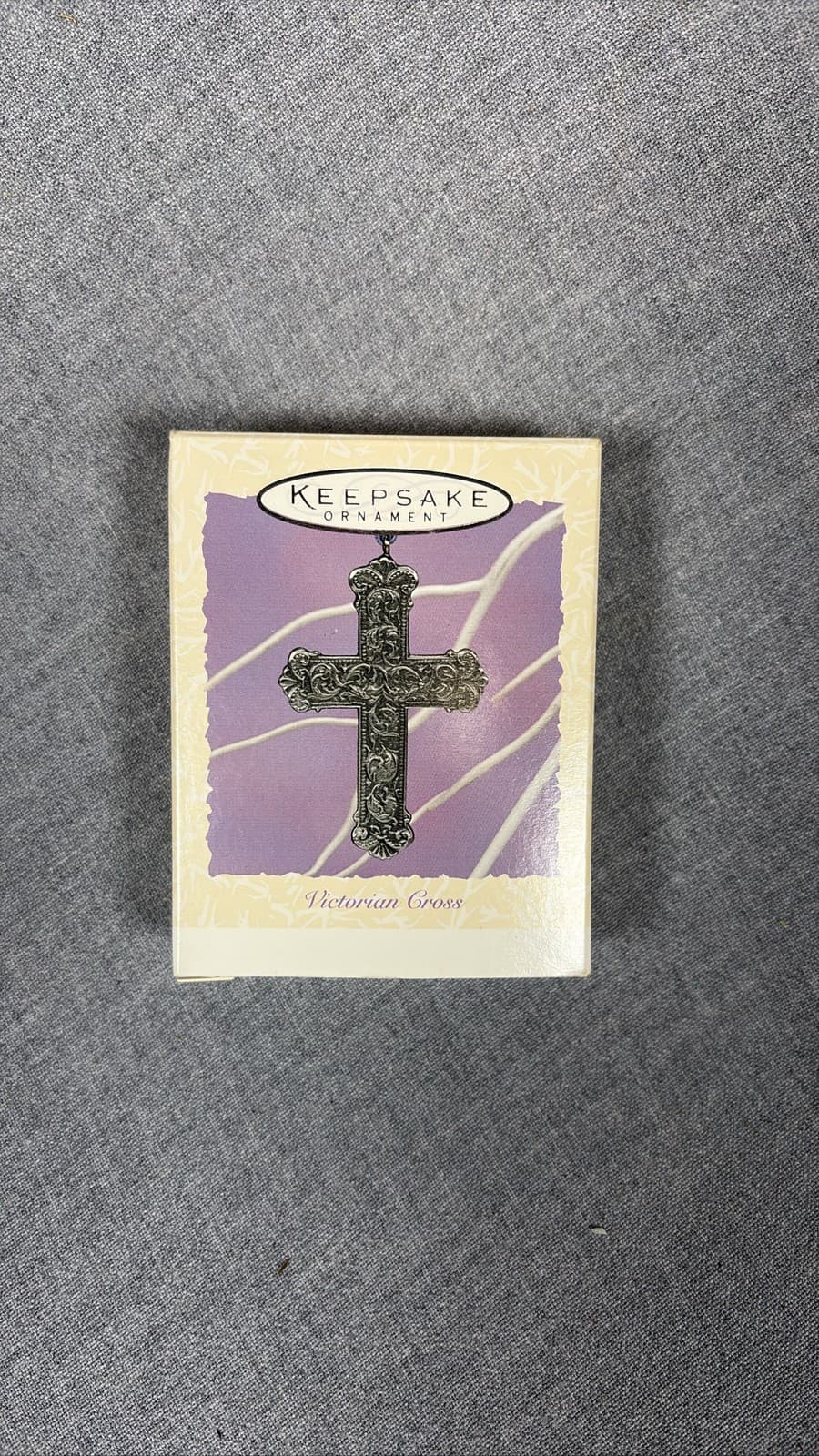 Hallmark Keepsake Ornament 1997 Victorian Cross Pewter Easter Spring