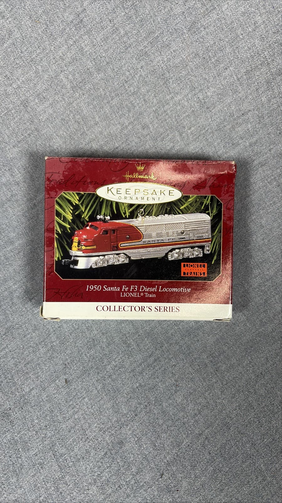 1997 Hallmark Keepsake Lionel 1950 Santa Fe F3 Diesel Locomotive Train