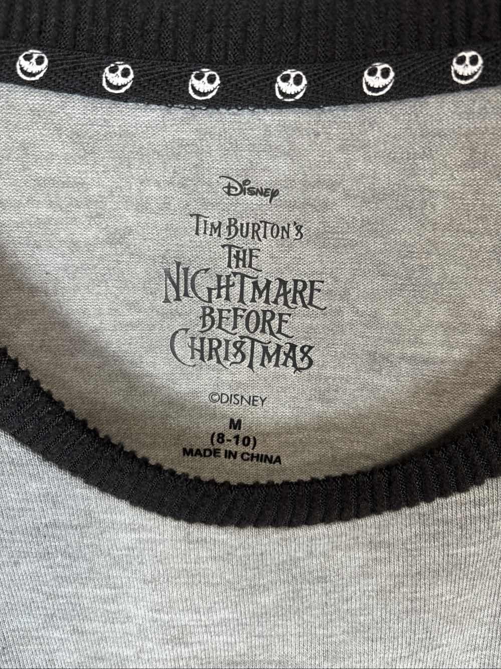 Disney Nightmare Before Christmas Jack Skellington Sleep Shirt M - Thumbnail 2